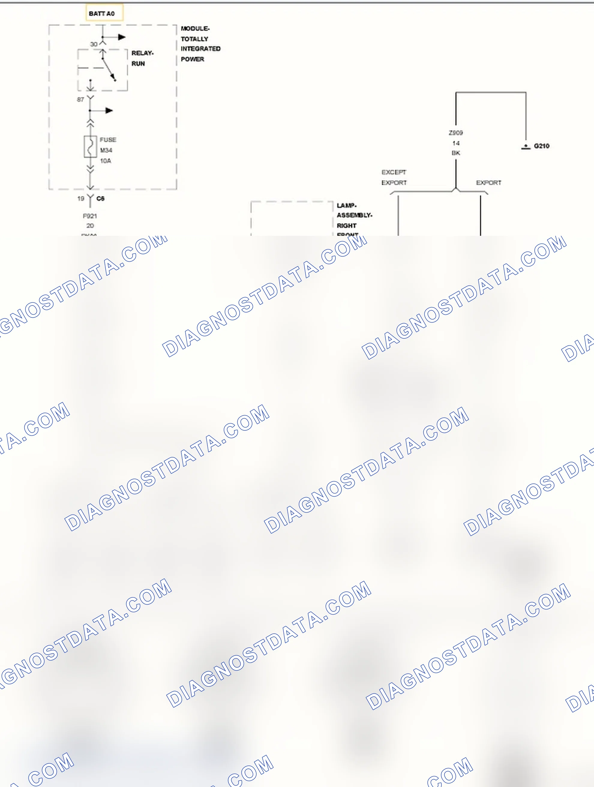 Scheme 25: B168A-00-RIGHT HEADLAMP LEVELING MOTOR CONTROL CIRCUIT PERFORMANCE