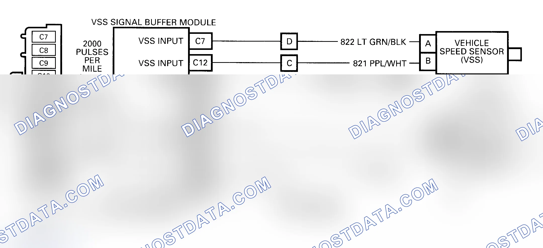 Scheme 126: Code 72 Schematic ("C", "G", "K", "L", "M" & "P" Series) VSS Circuit Loss Transmission Output Signal