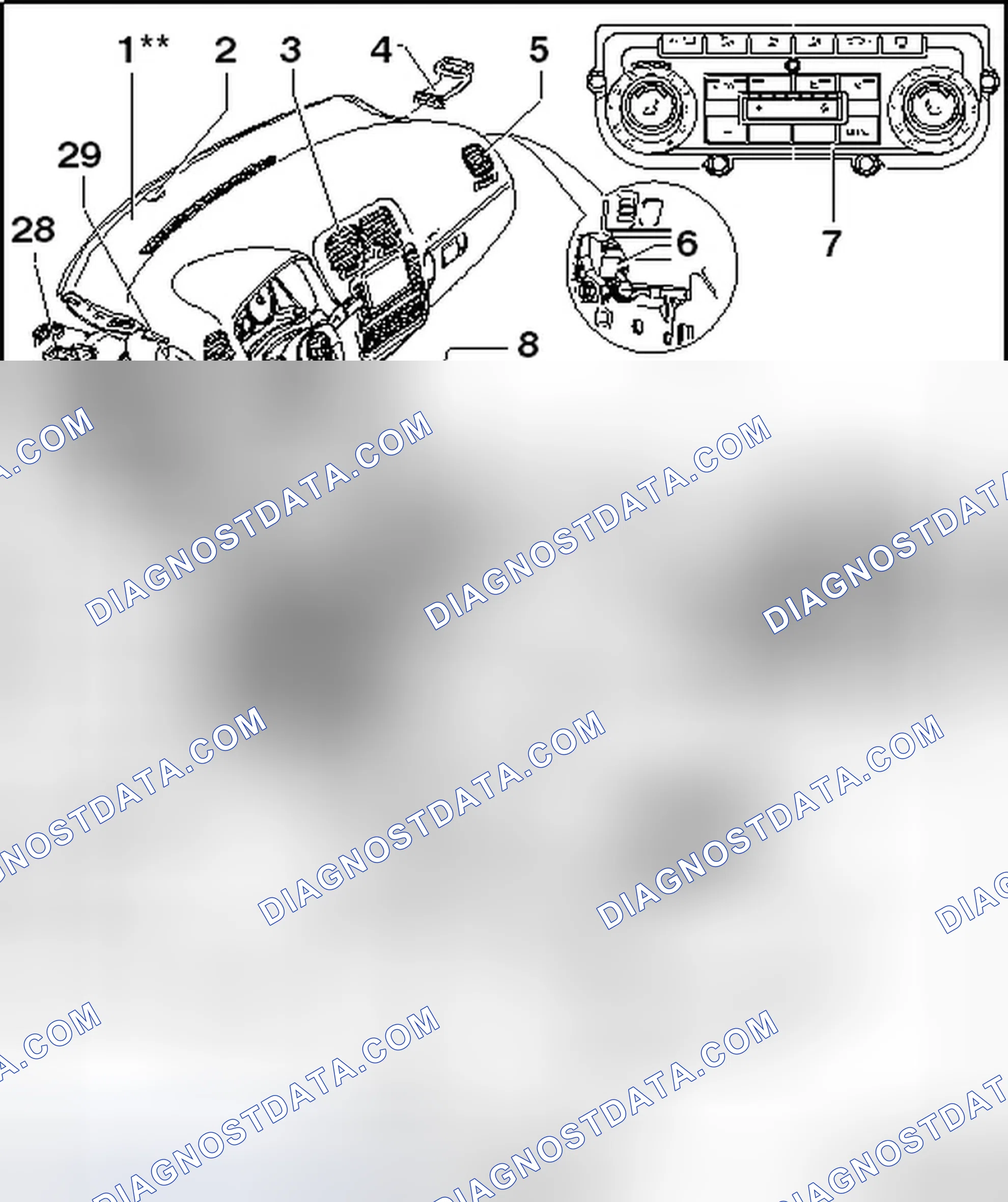 Scheme 41: PASSENGER COMPARTMENT COMPONENT LOCATION OVERVIEW, CLIMATRONIC