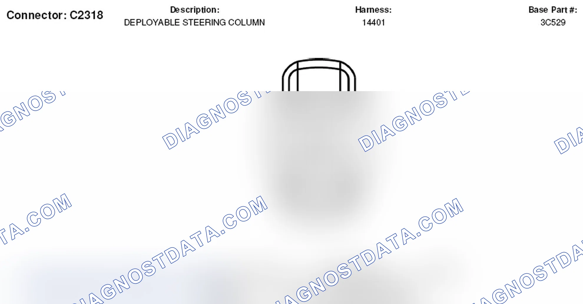 Scheme 320: Deployable Steering Column Connector End View (C2318)