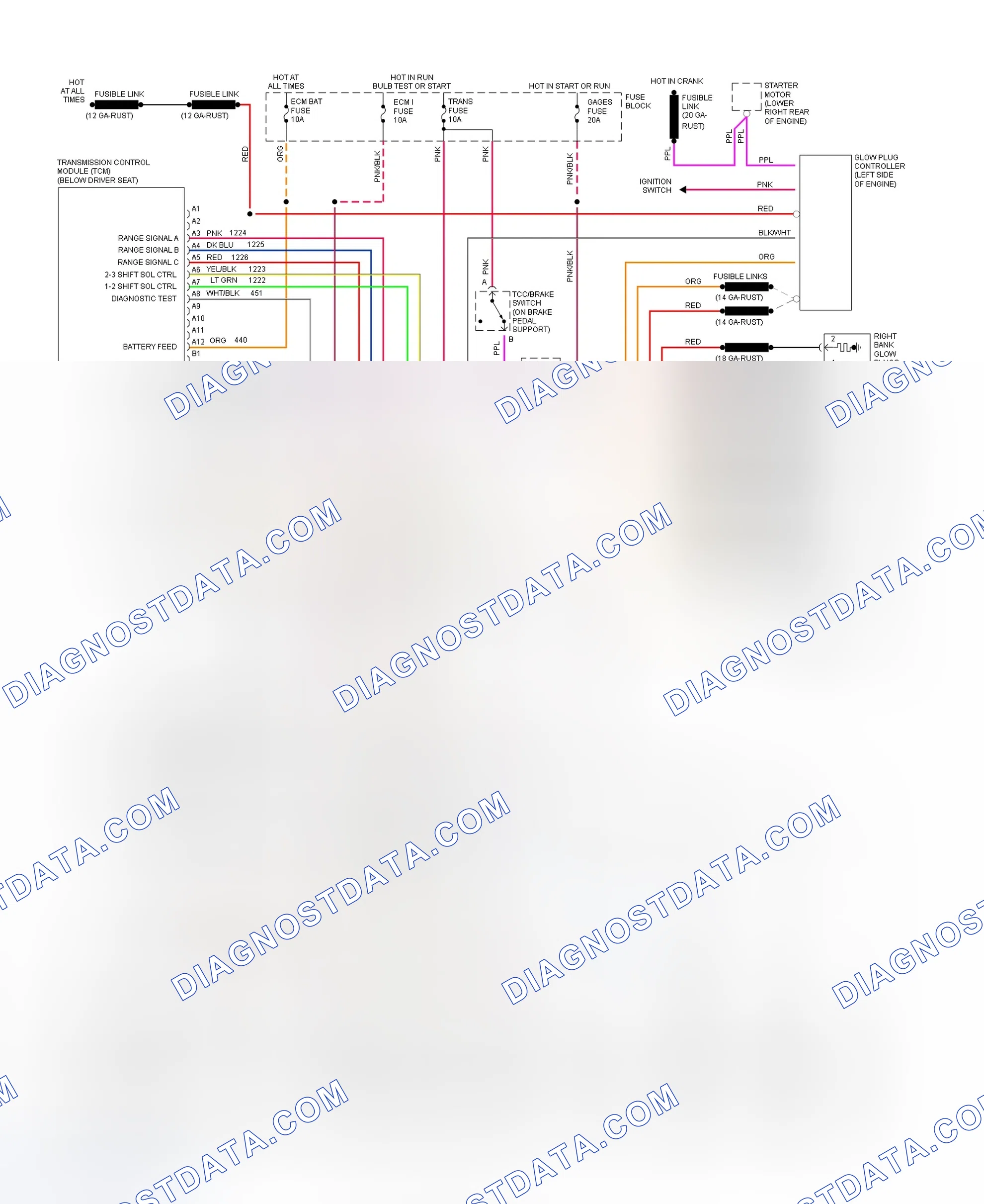 Scheme 272: Wiring Diagram (Van - VIN Y With 4L80-E)