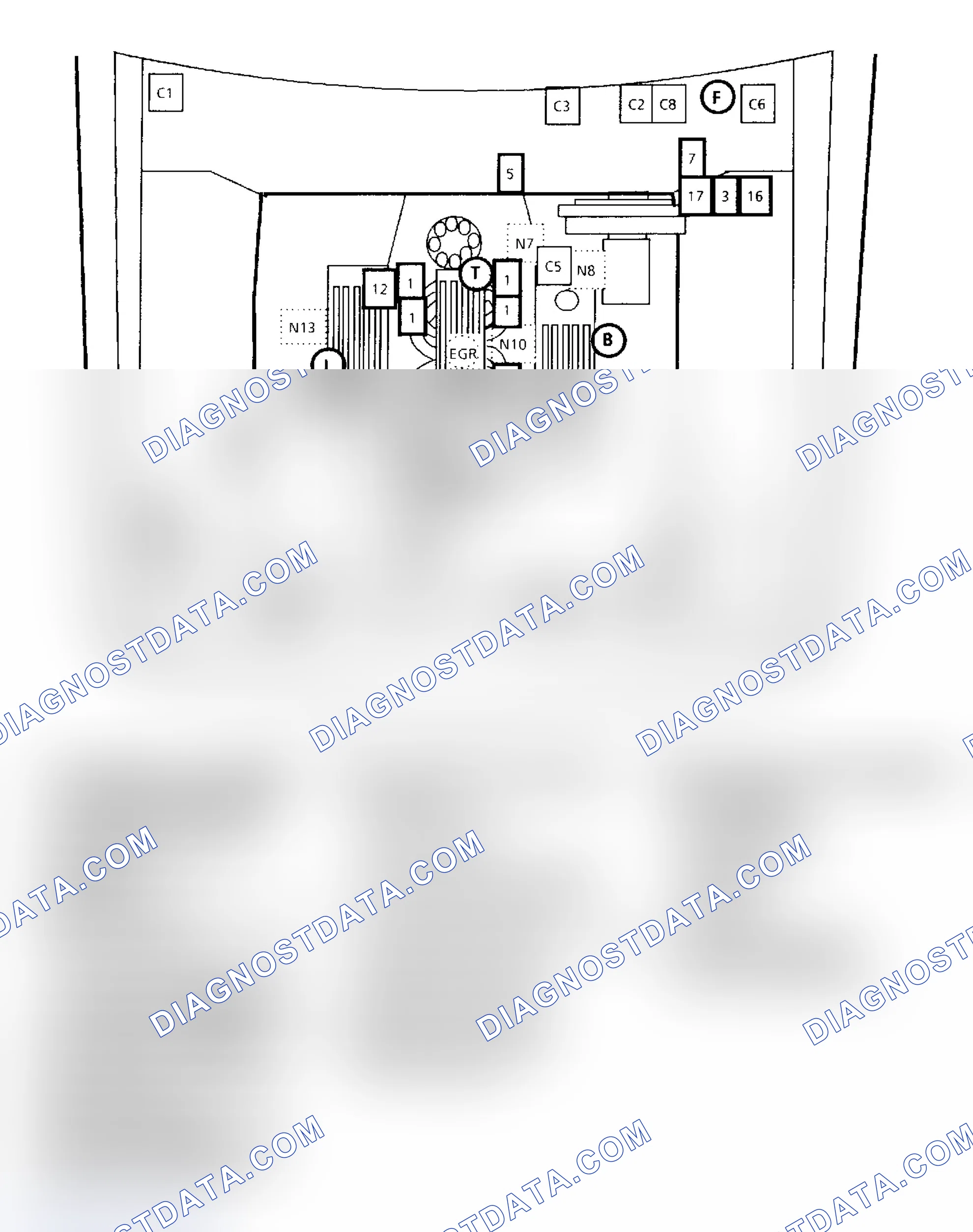 Scheme 254: Component Locations (Firebird)