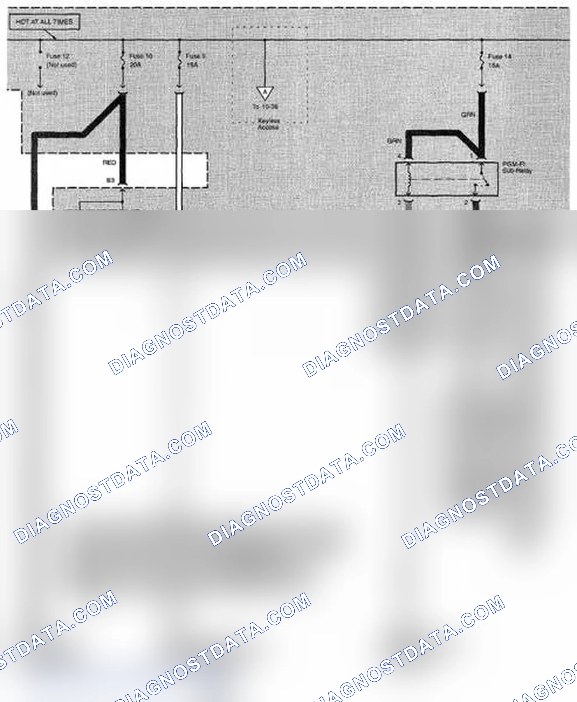 Scheme 85: Power Distribution Circuit Diagram - All Models (Page 10-2)