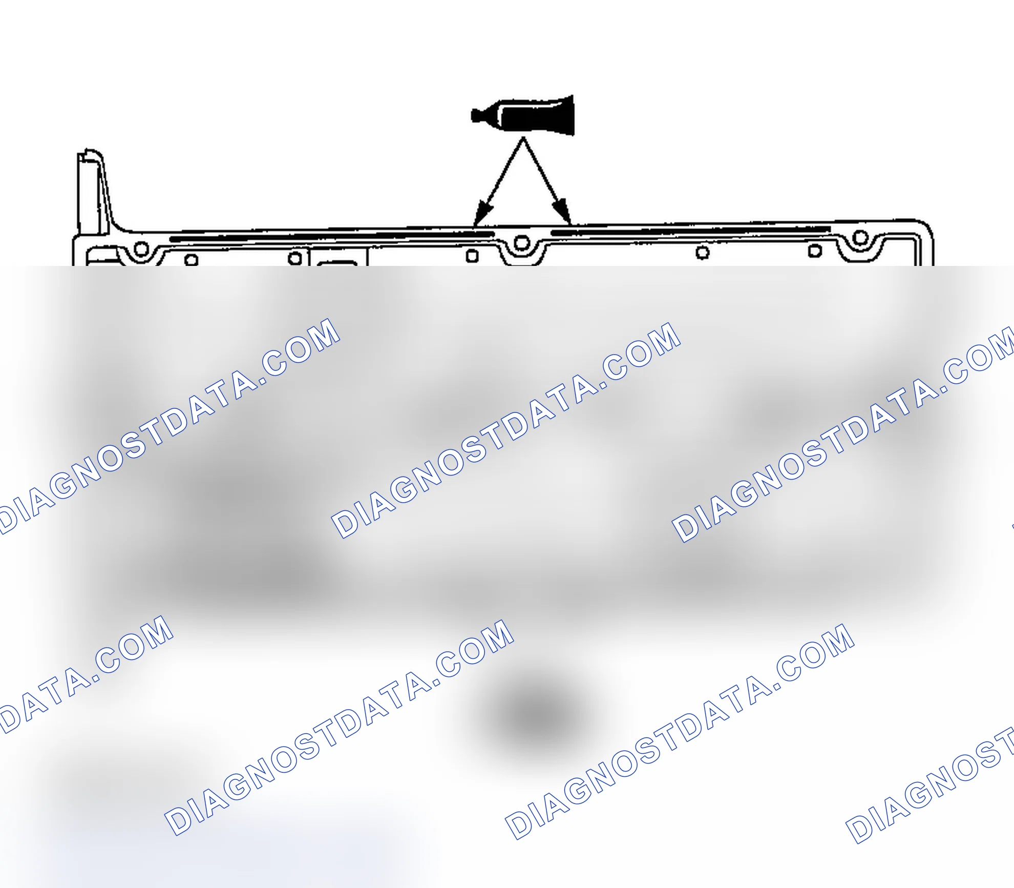 Scheme 845: >> K << ROCKER COVER GASKET INSTALLATION