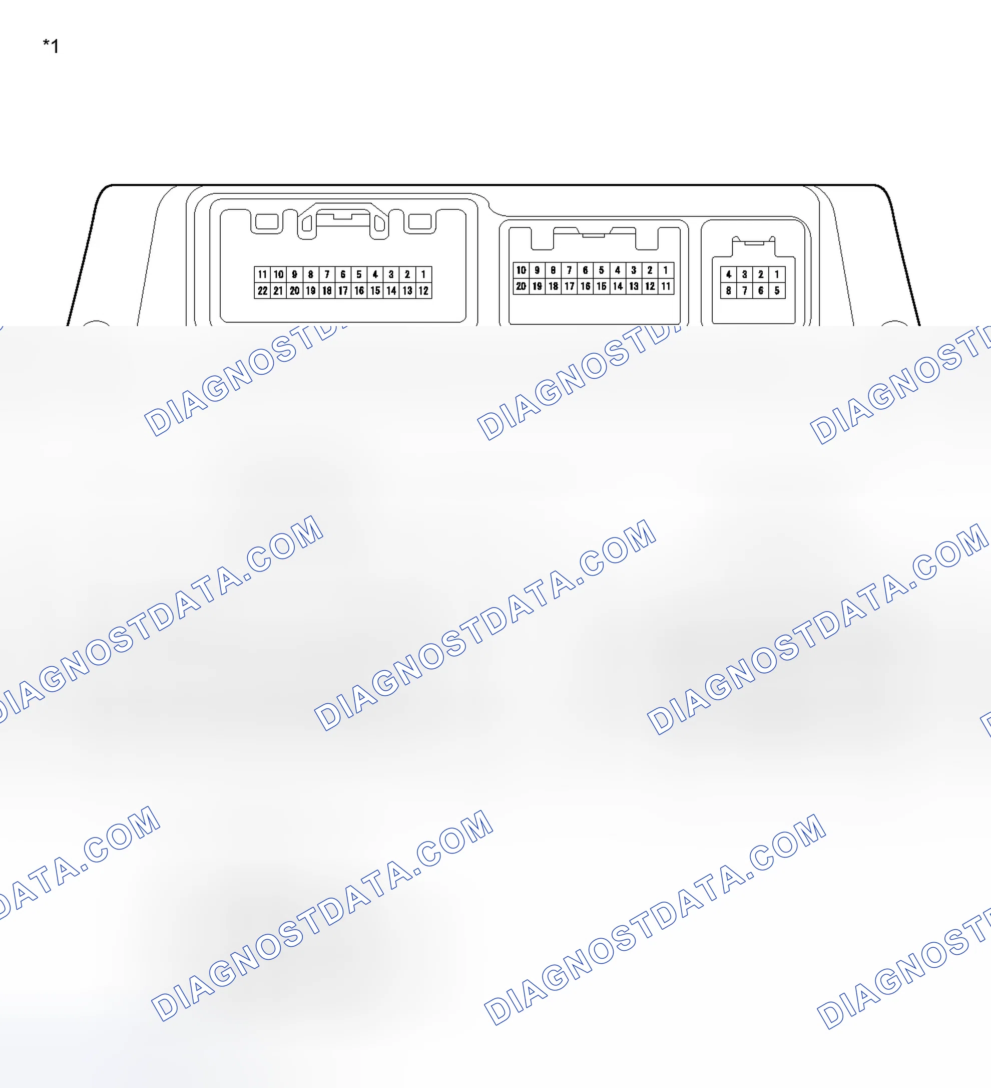 Scheme 591: TERMINALS OF ECU