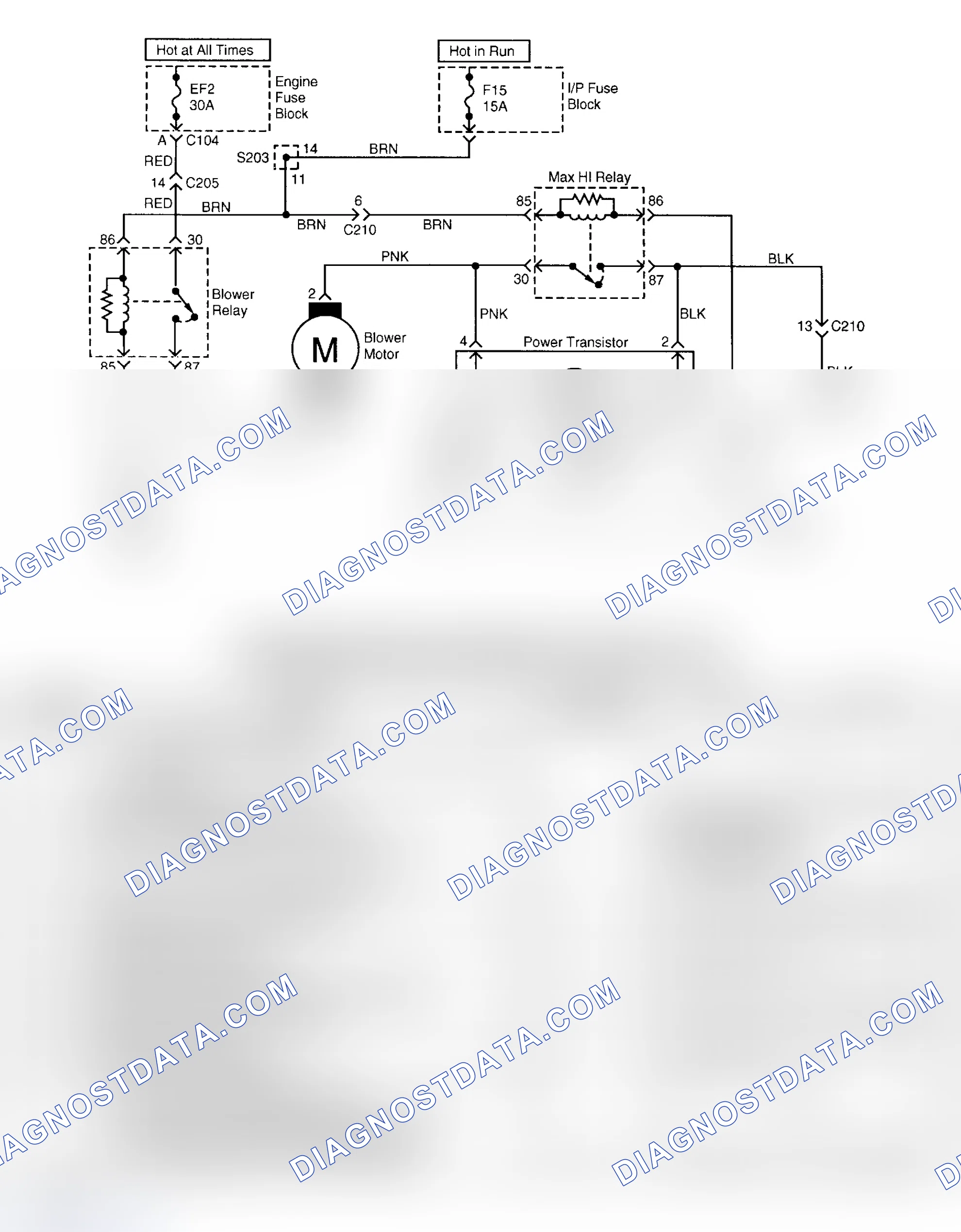 Scheme 5: BLOWER MOTOR DOES NOT RUN AT ALL