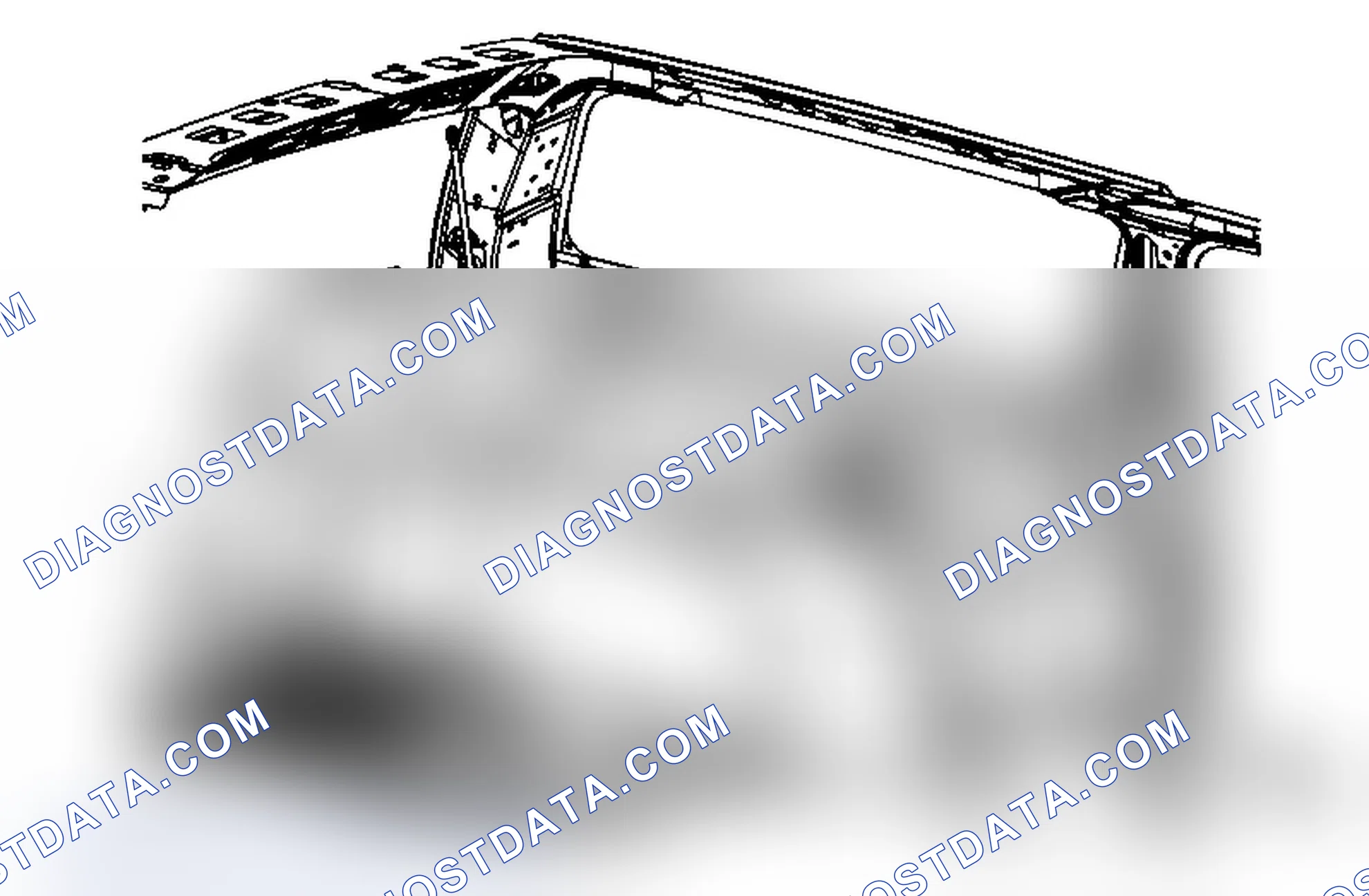 Scheme 98: Rear Quarter Trim Panel Replacement - Left Side (Extended Wheelbase w/E61)