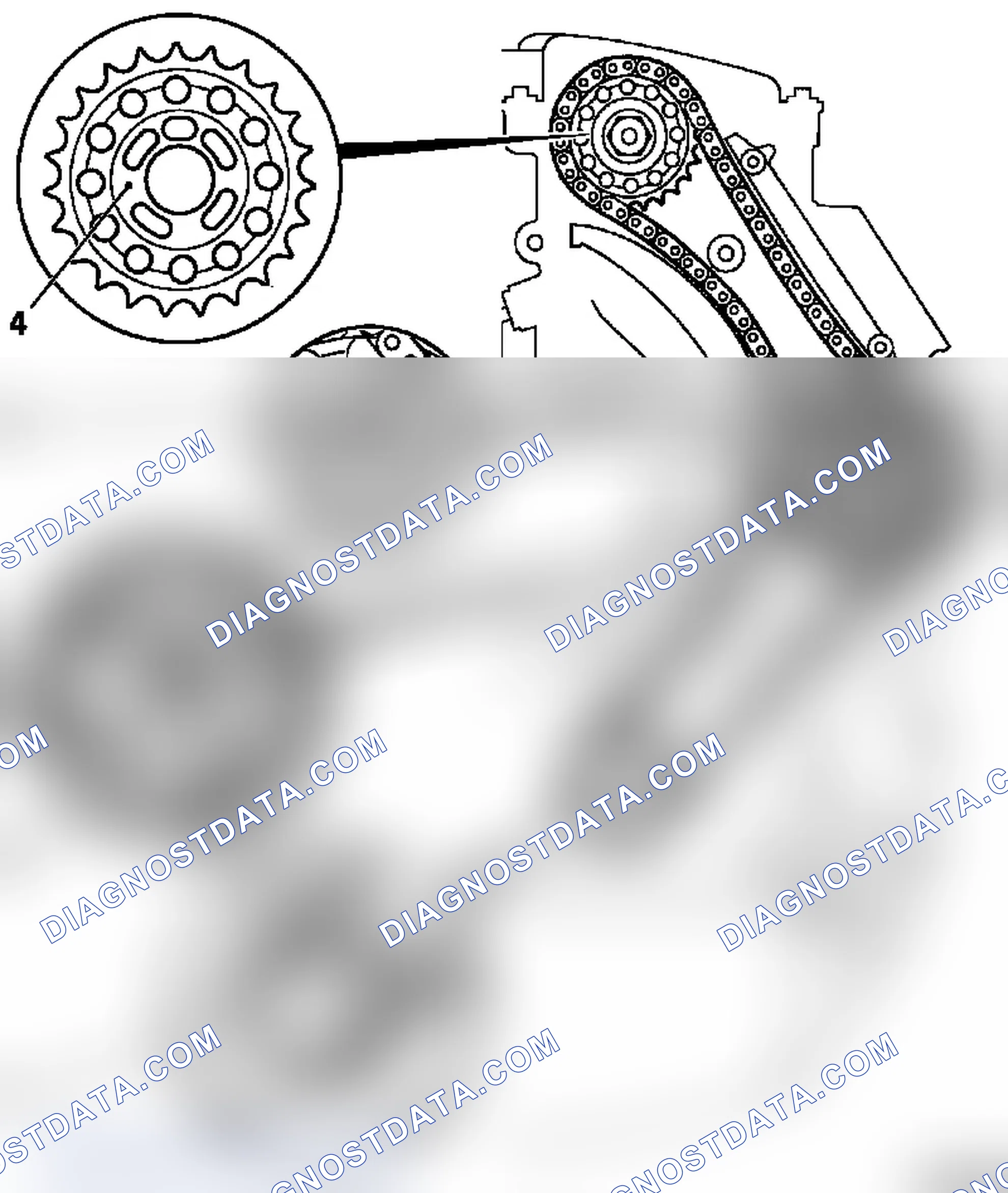 Engine Timing Side - Timing Case Engine, Engine Att. Parts - Vectra-B