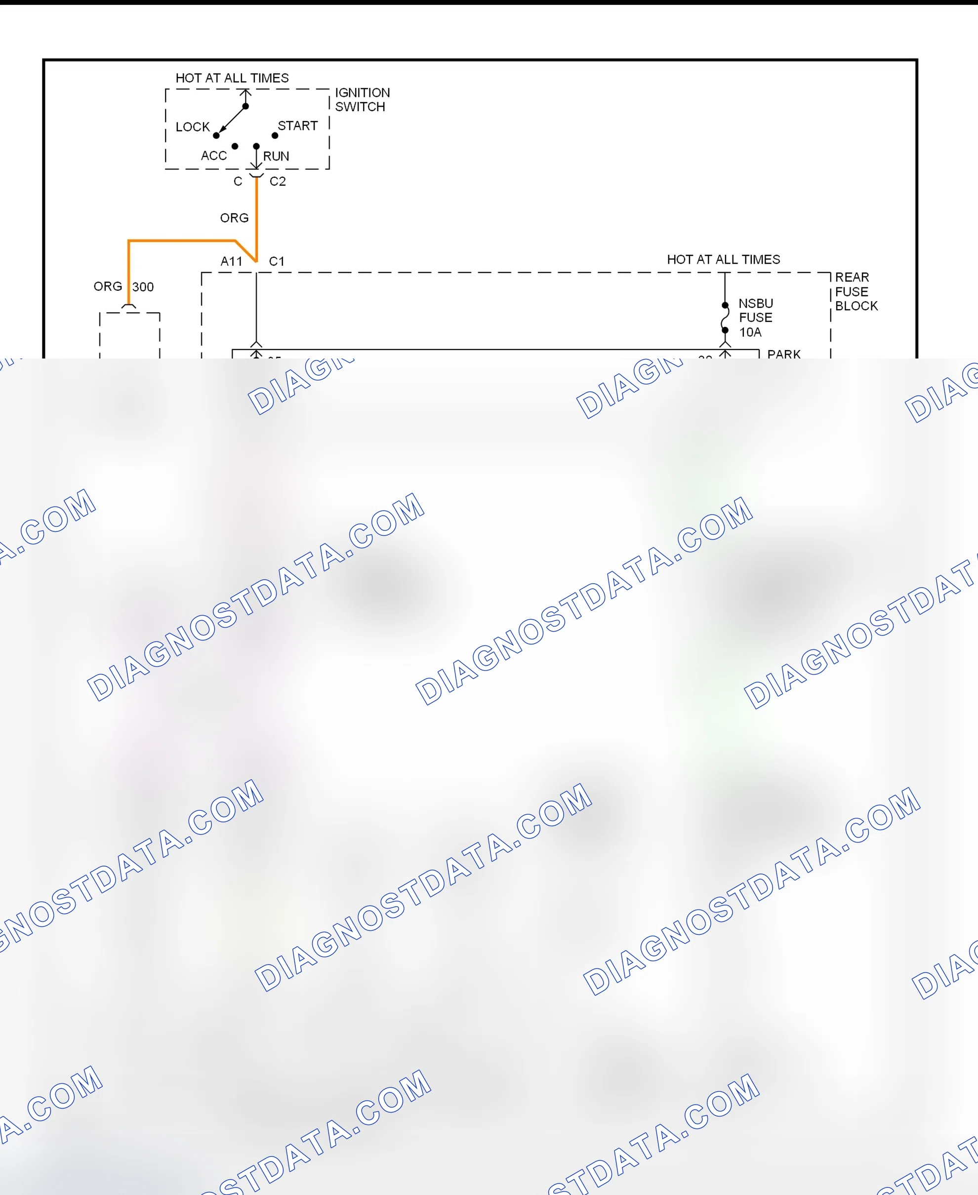 Fig. 51: Shift Interlock System Wiring Diagram (Seville)