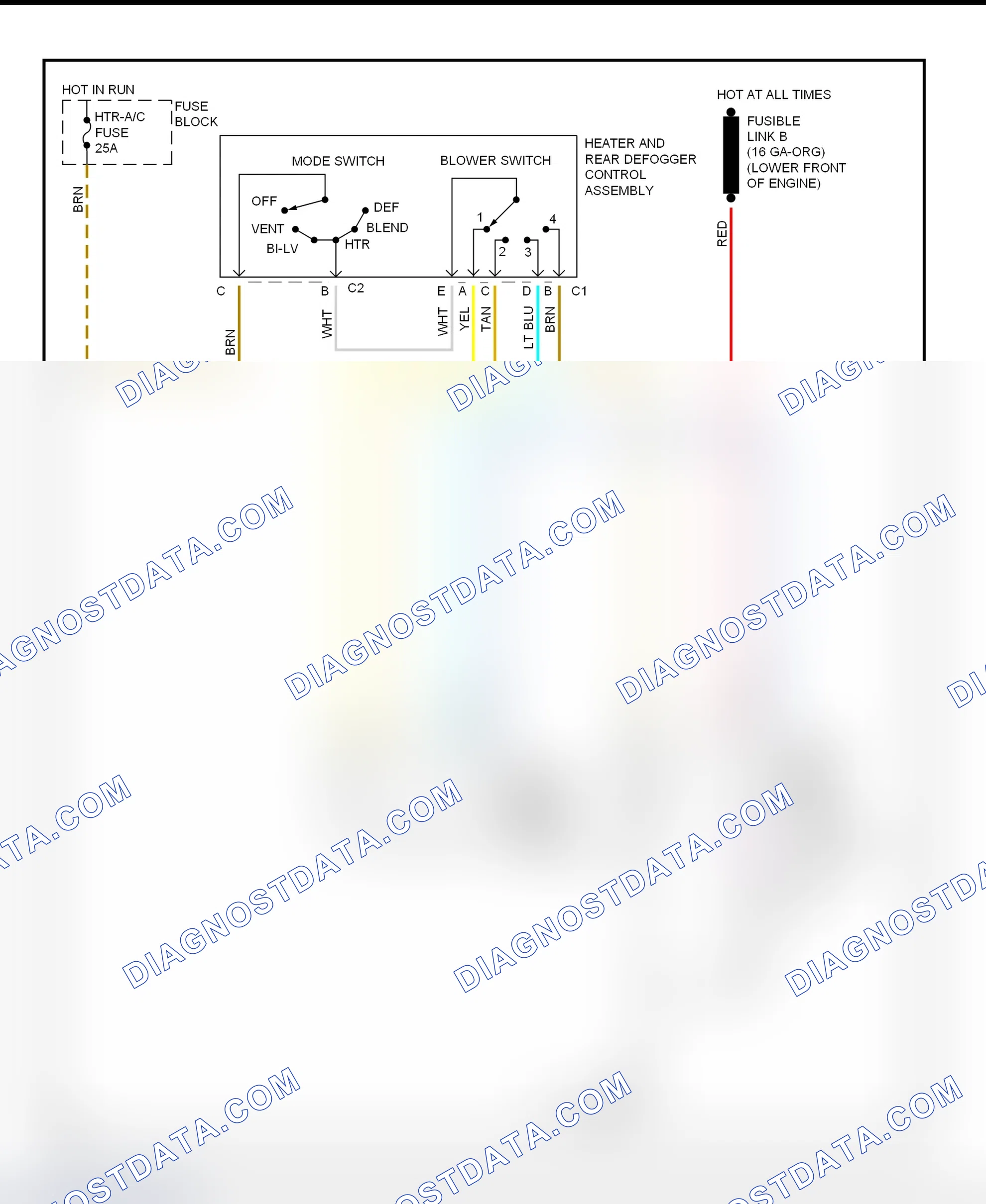 Fig. 14: Heater System Wiring Diagram