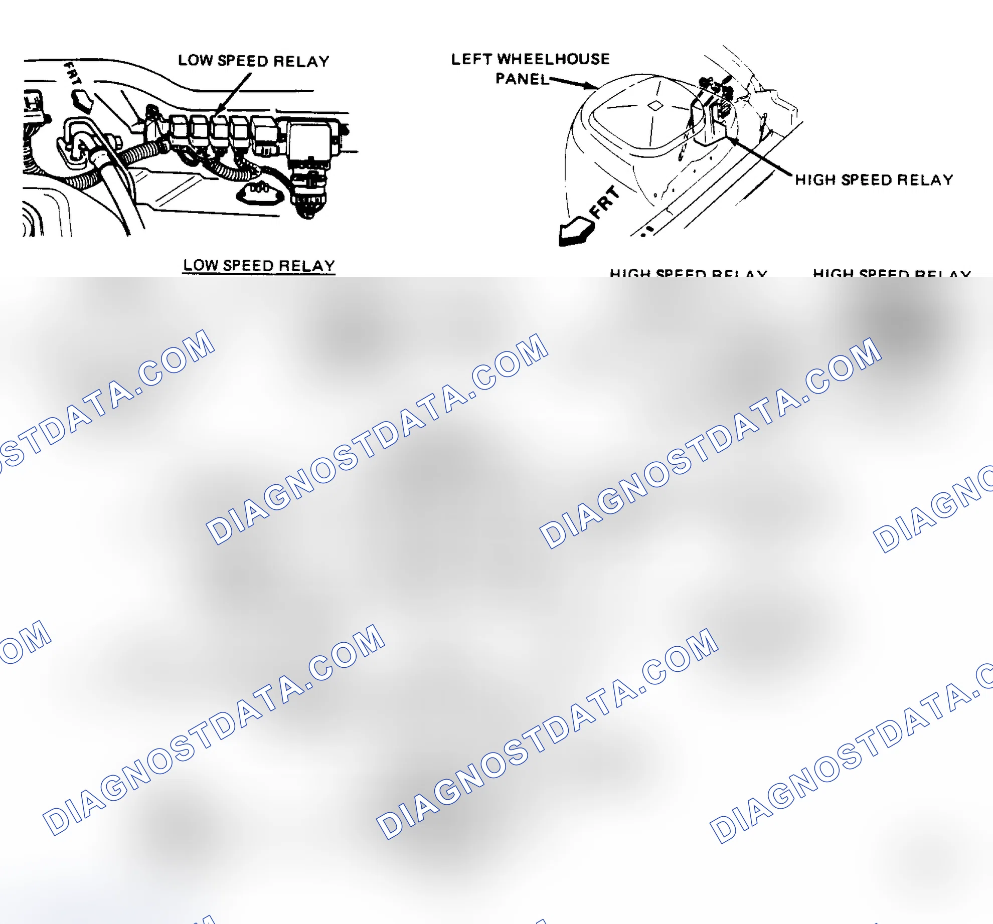 Scheme 216: Coolant Fan Component Locations & Schematic For C12B Charts