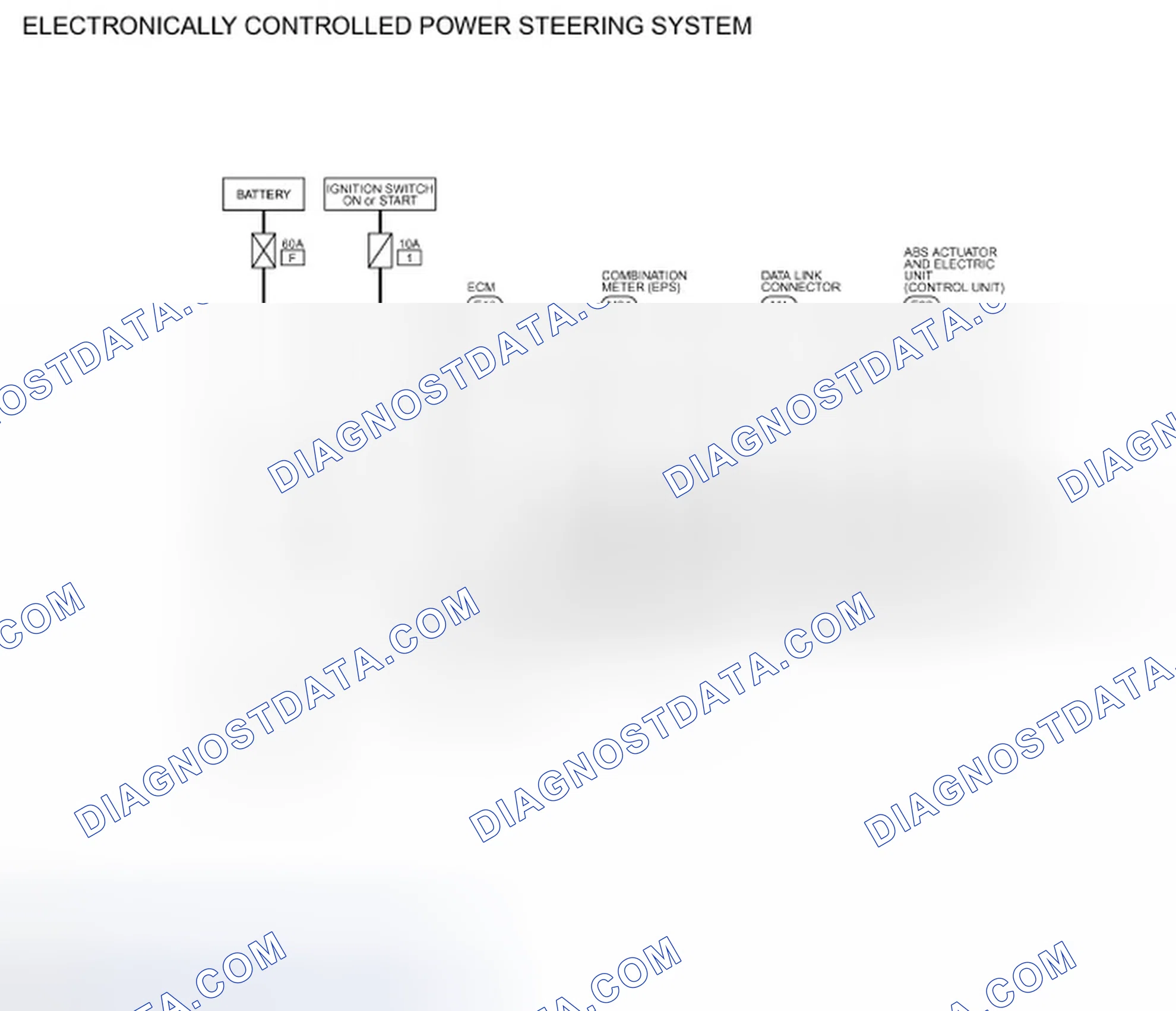 Scheme 8: Wiring Diagram - ELECTRONICALLY CONTROLLED POWER STEERING SYSTEM
