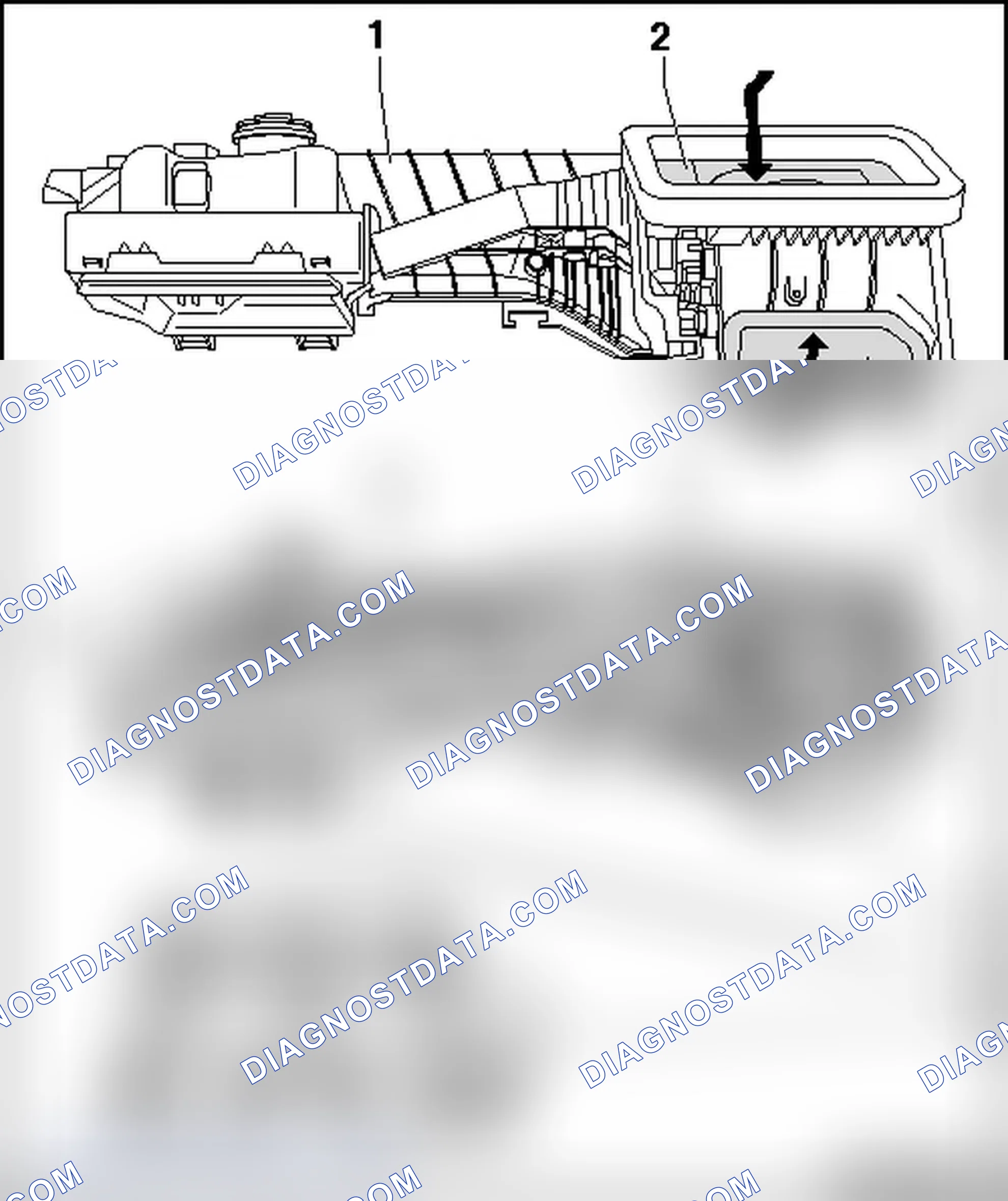 Scheme 14: AIR GUIDE IN EVAPORATOR HOUSING