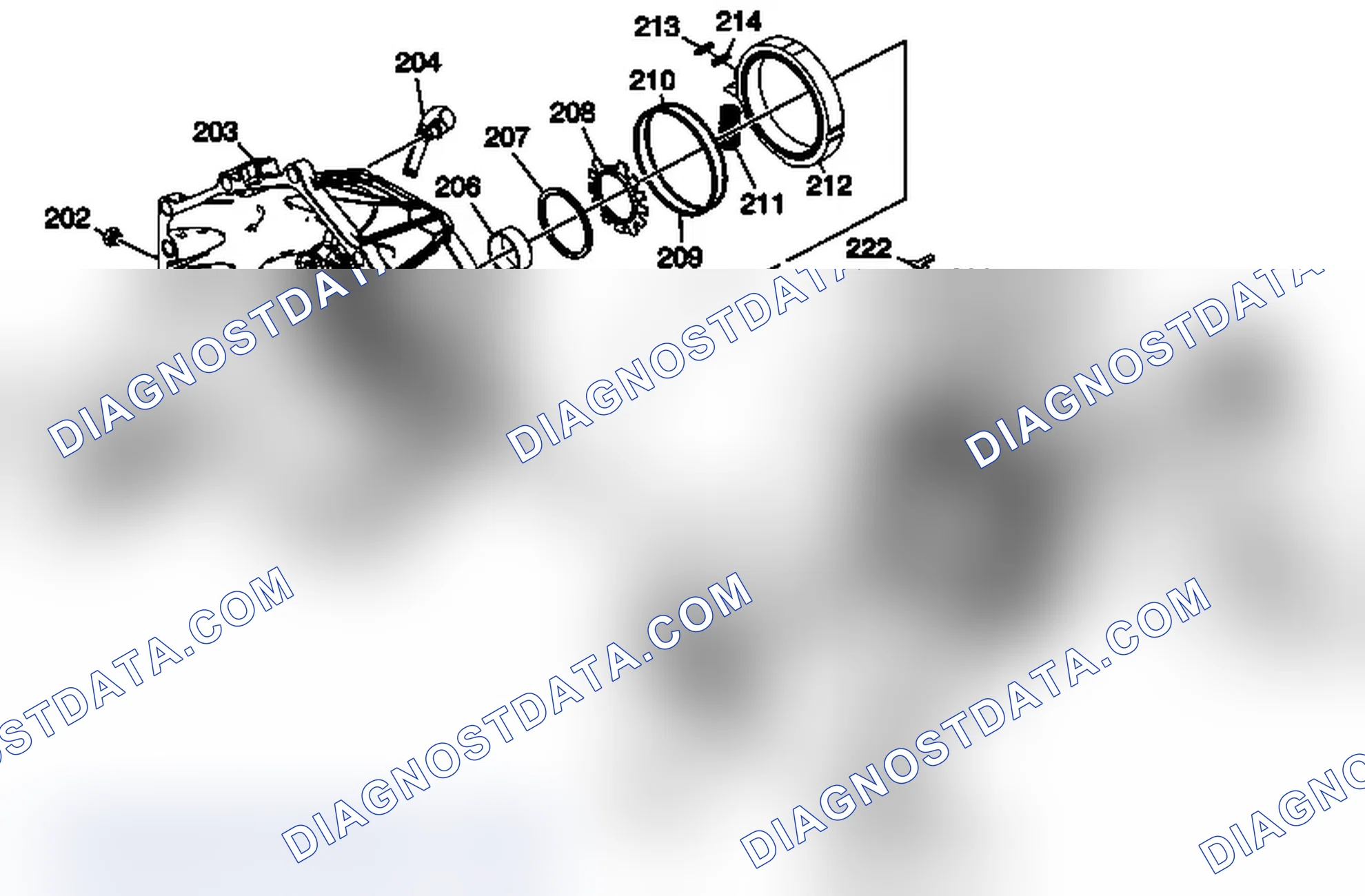 Scheme 216: Torque Converter (w/Fluid Pump) Housing Assembly