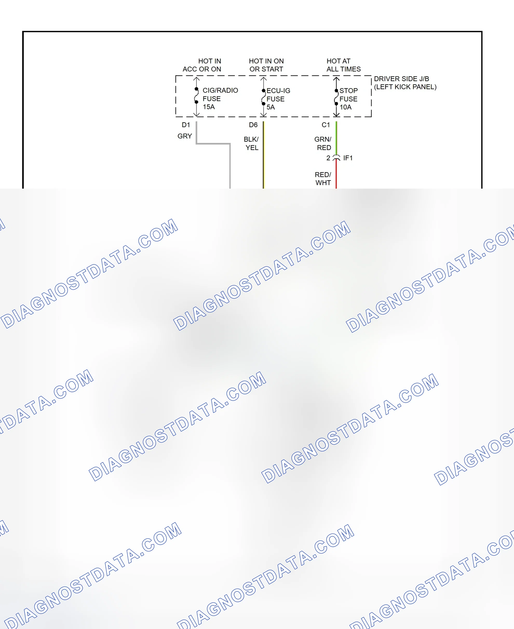 Scheme 17: Shift Interlock System Wiring Diagram (1996 Paseo)