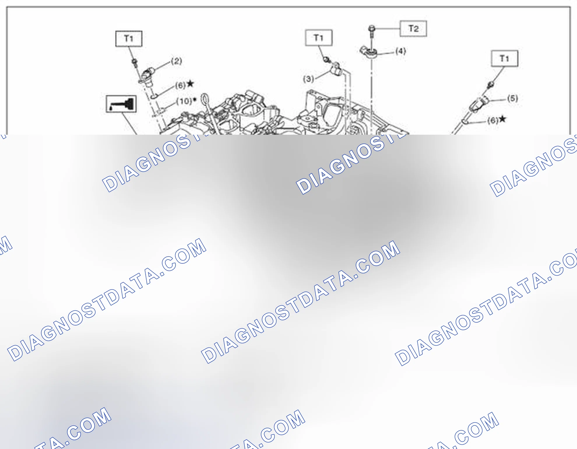 Scheme 100: CRANKSHAFT POSITION, CAMSHAFT POSITION AND KNOCK SENSORS