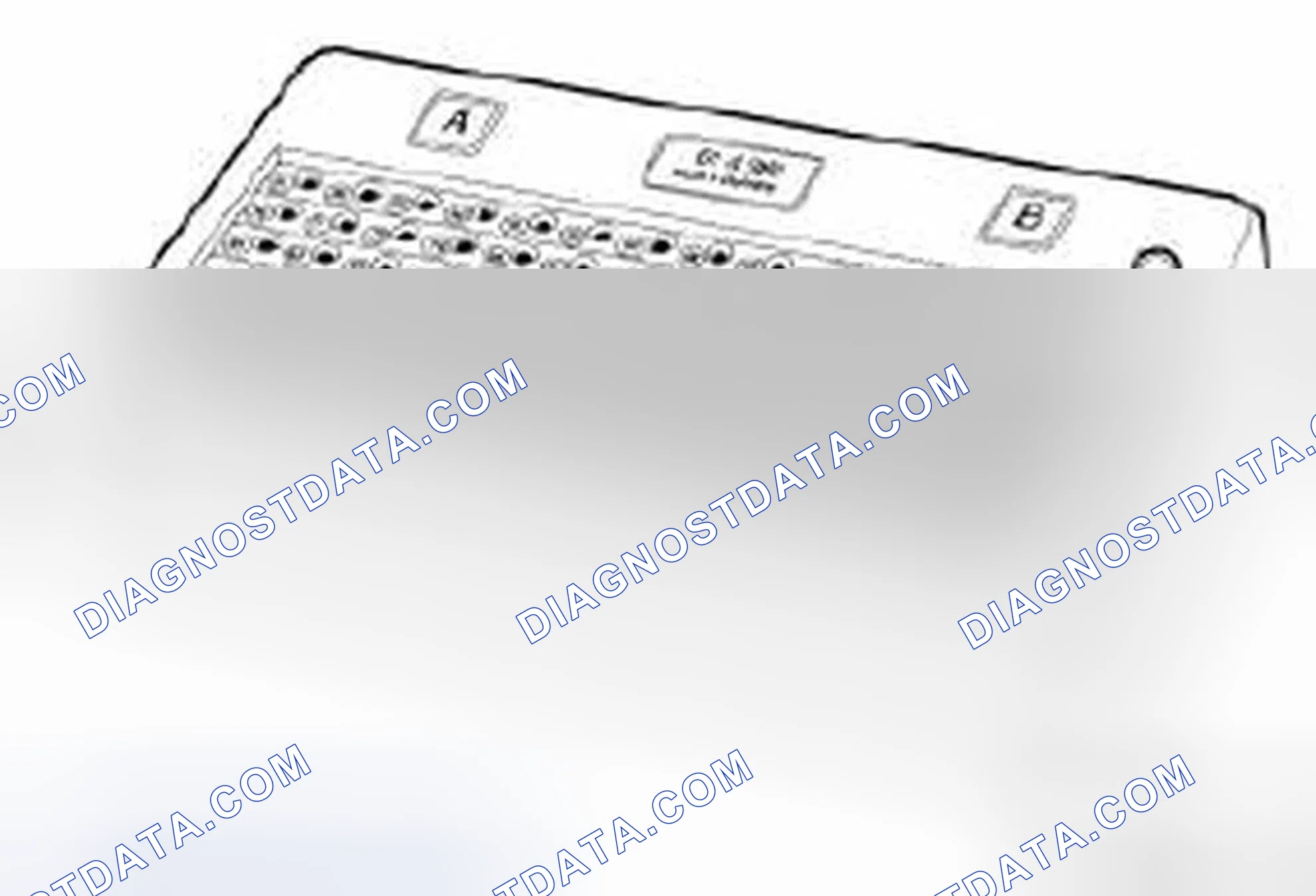 Scheme 236: 61 4 380 Measuring box, 105-pin, complete