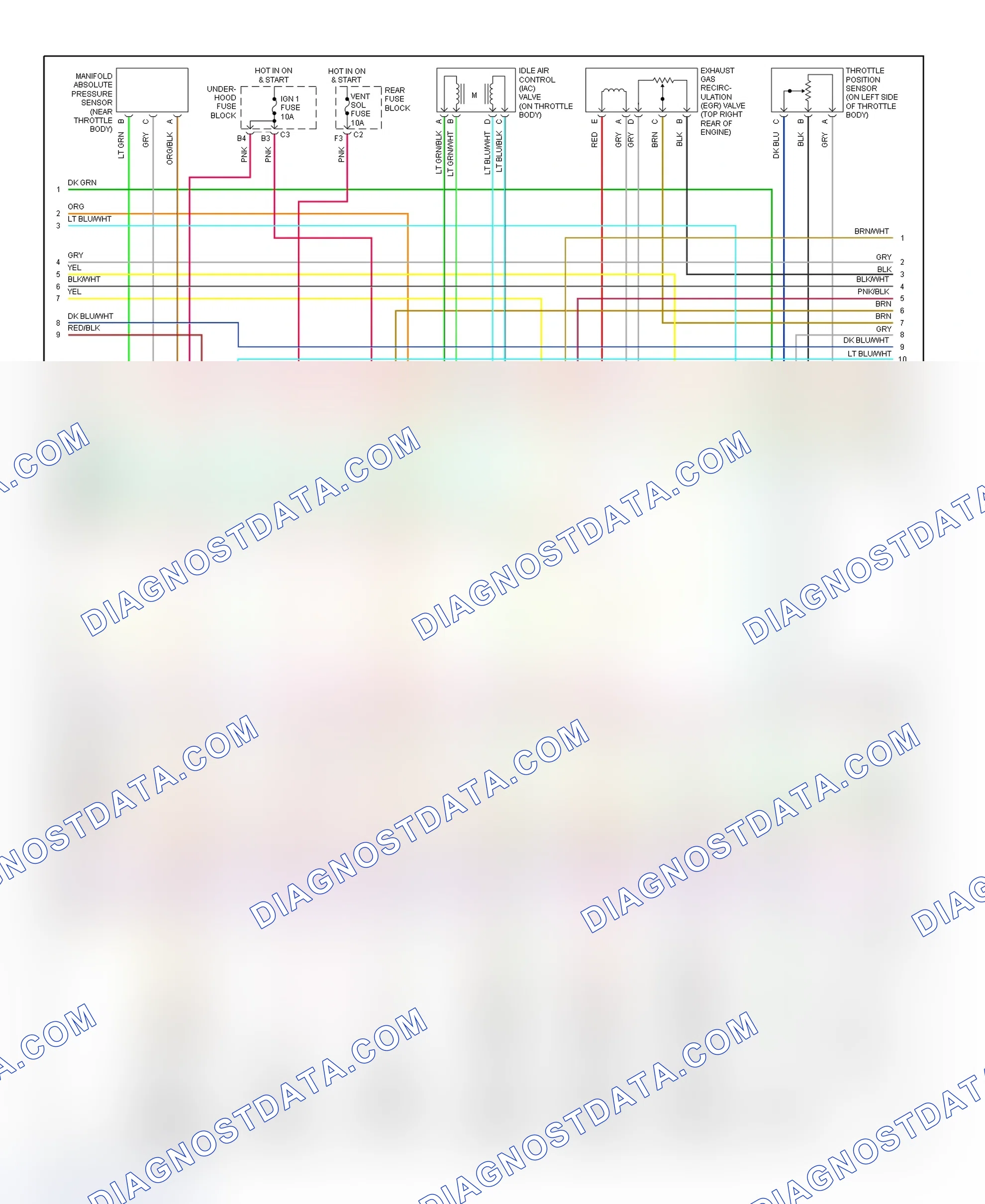 Scheme 75: PCM Wiring Diagram (DeVille & Seville - 4.6L - 2 Of 5)