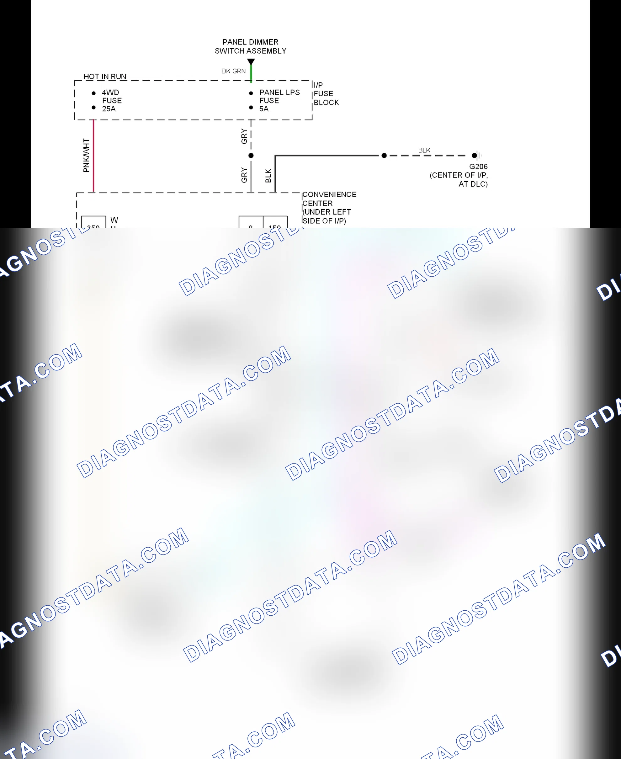 Scheme 7: Transfer Case Circuit (1993 Except H/D 4-Speed A/T)