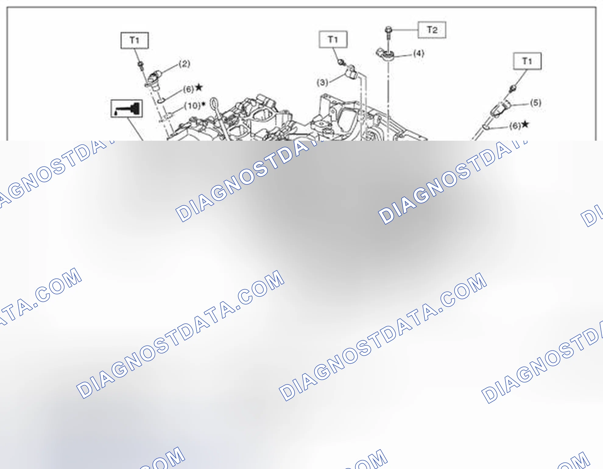 Scheme 100: CRANKSHAFT POSITION, CAMSHAFT POSITION AND KNOCK SENSORS