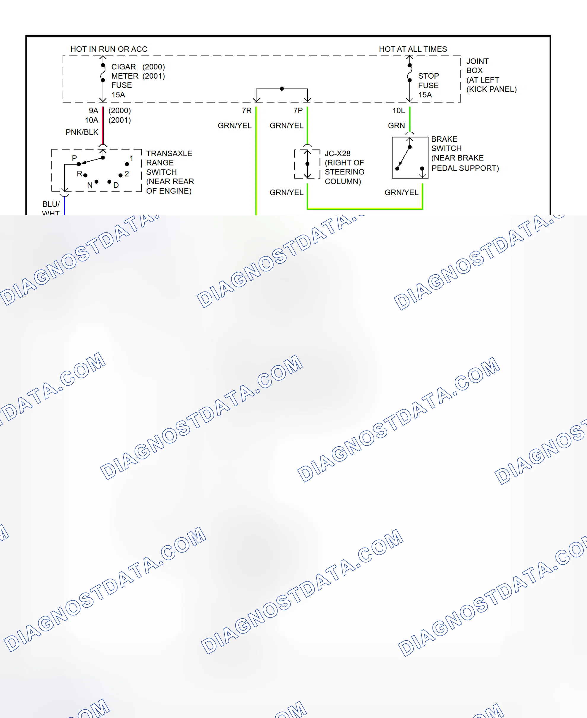 Scheme 180: Shift Lock System Wiring Diagram (MPV)