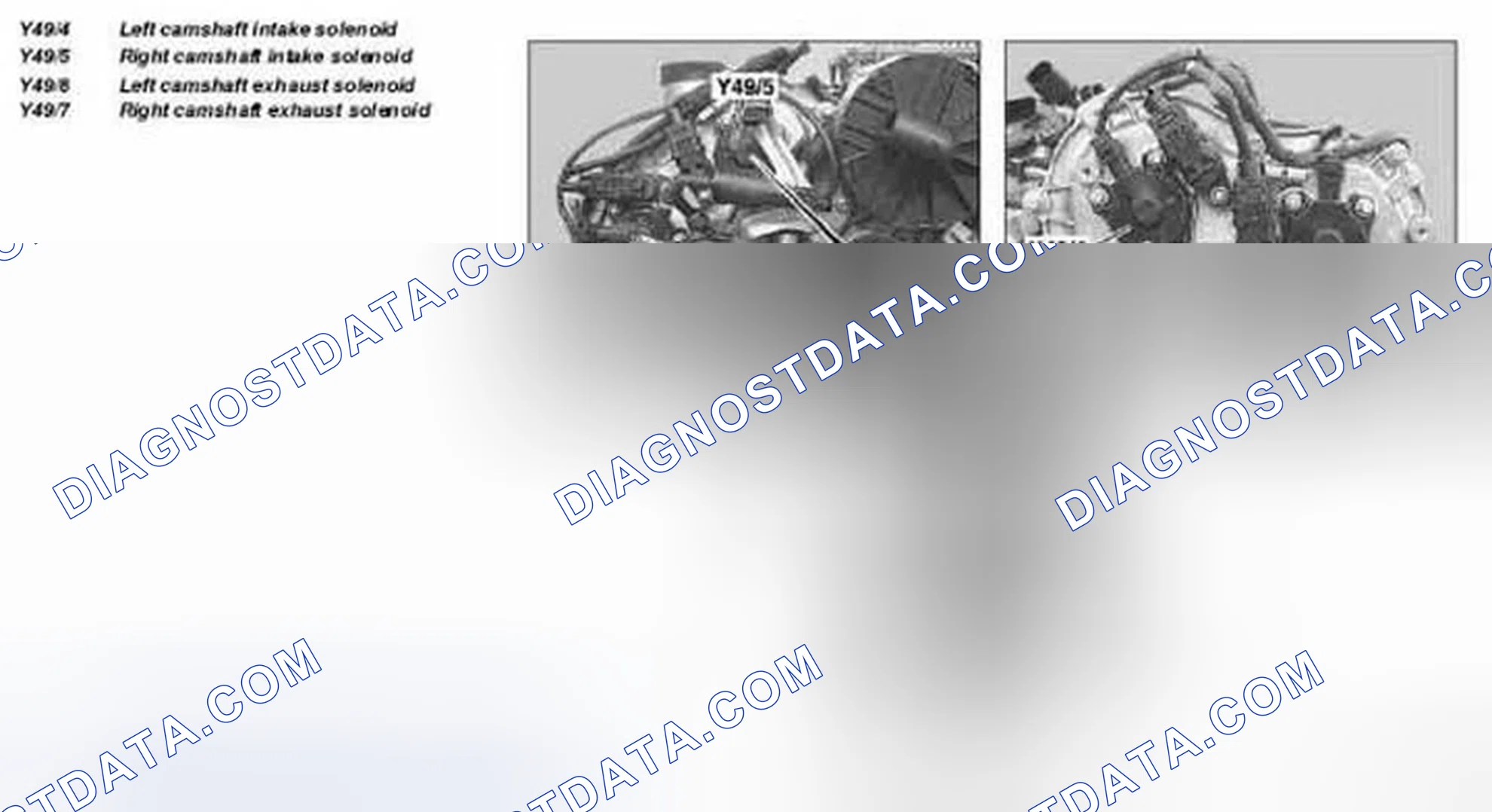 Scheme 550: Locating Camshaft Intake And Exhaust Solenoids - Engine 272.920/940/941