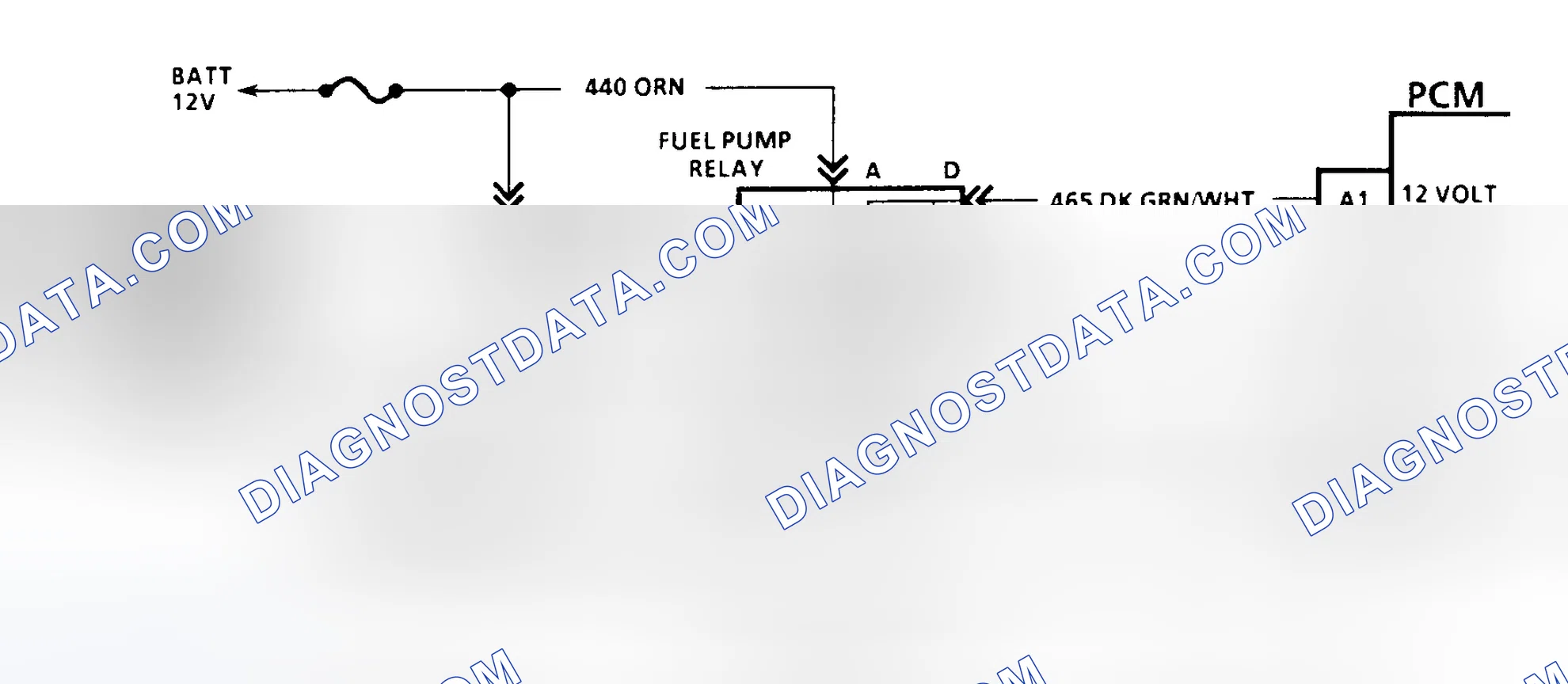 Scheme 138: Code 54 Schematic (All Models W/4L80-E Trans. Except G Series) Fuel Pump Circuit