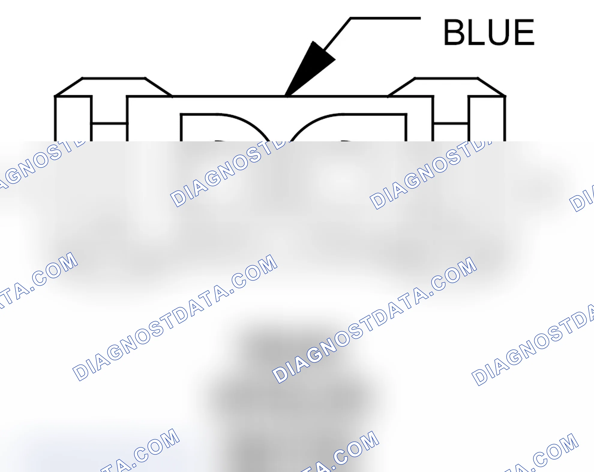 Scheme 203: Rear Spoiler Motor Connector End View
