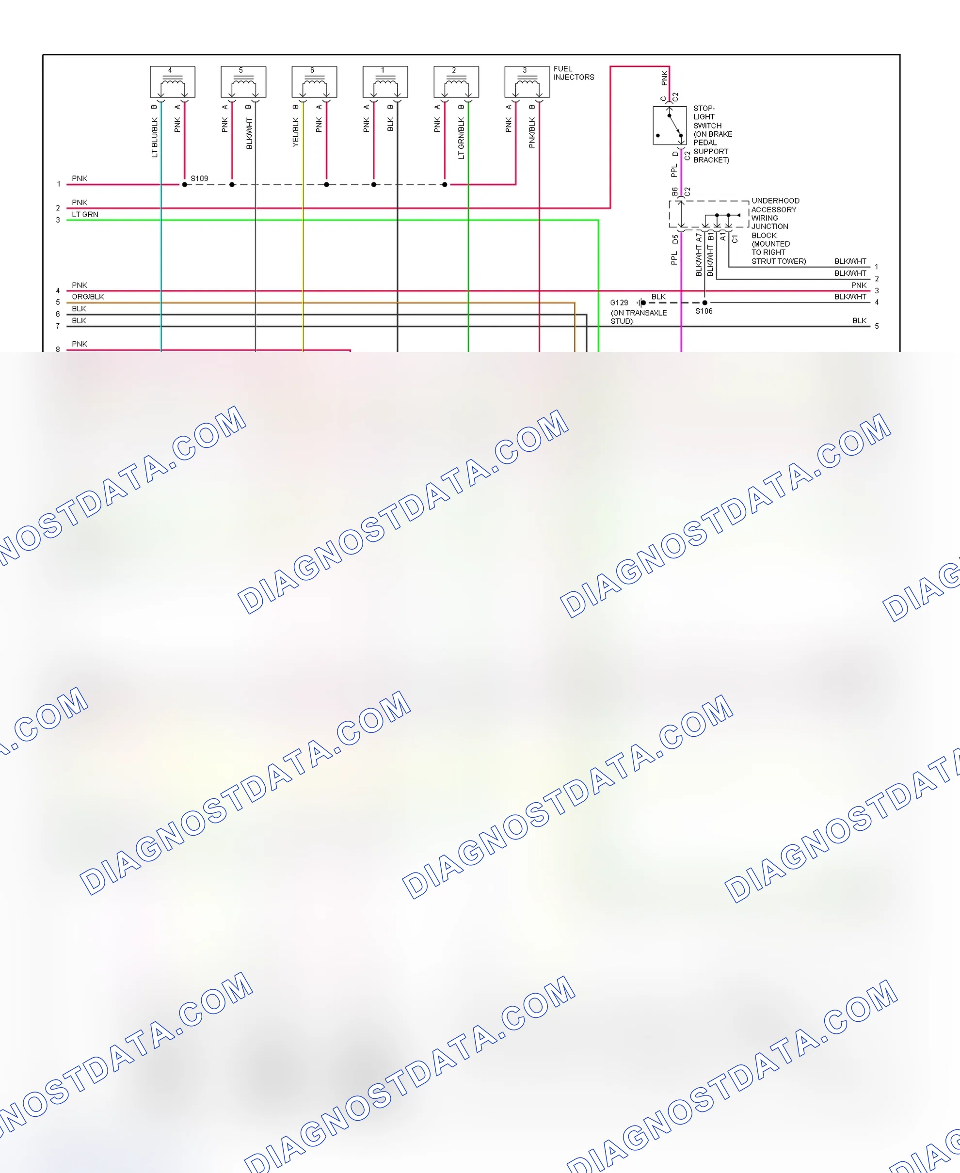 Scheme 127: PCM Wiring Diagram (Intrigue - 3.8L - 2 Of 4)