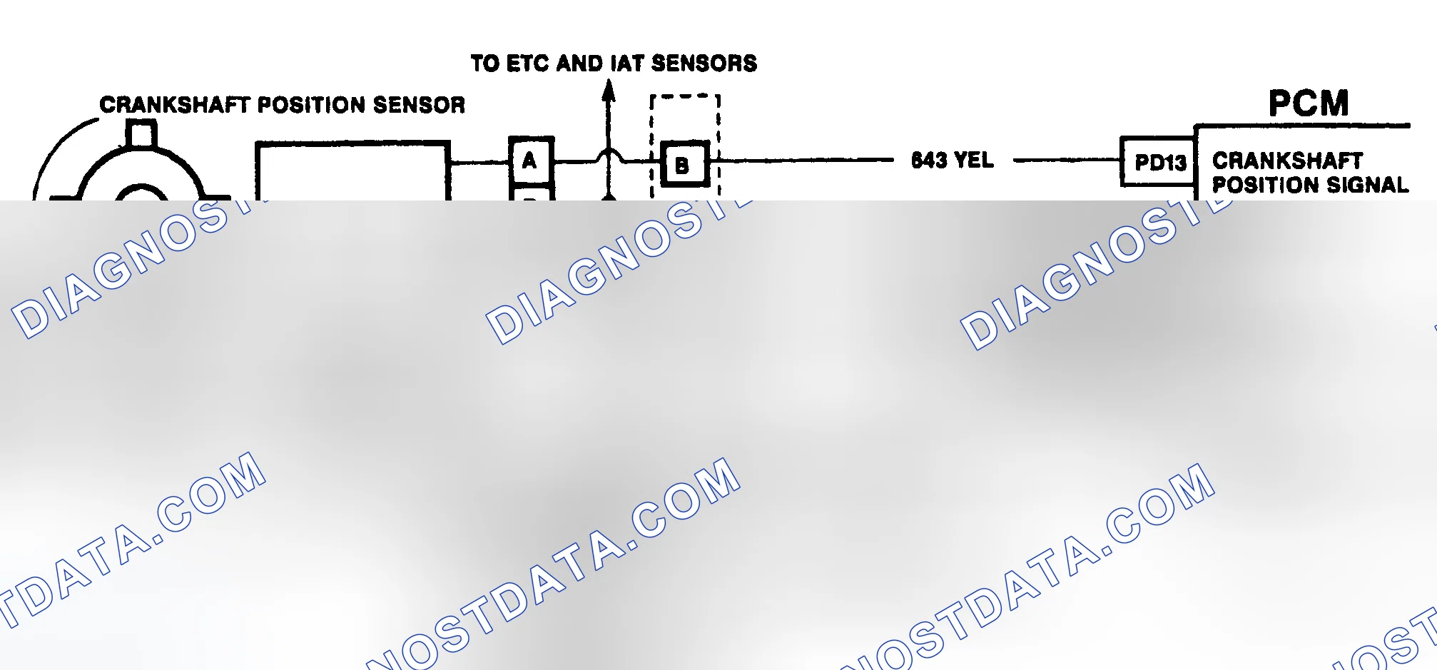 Scheme 180: DTC 19 Schematic ("C" & "K" Series) Crankshaft Position Reference Error