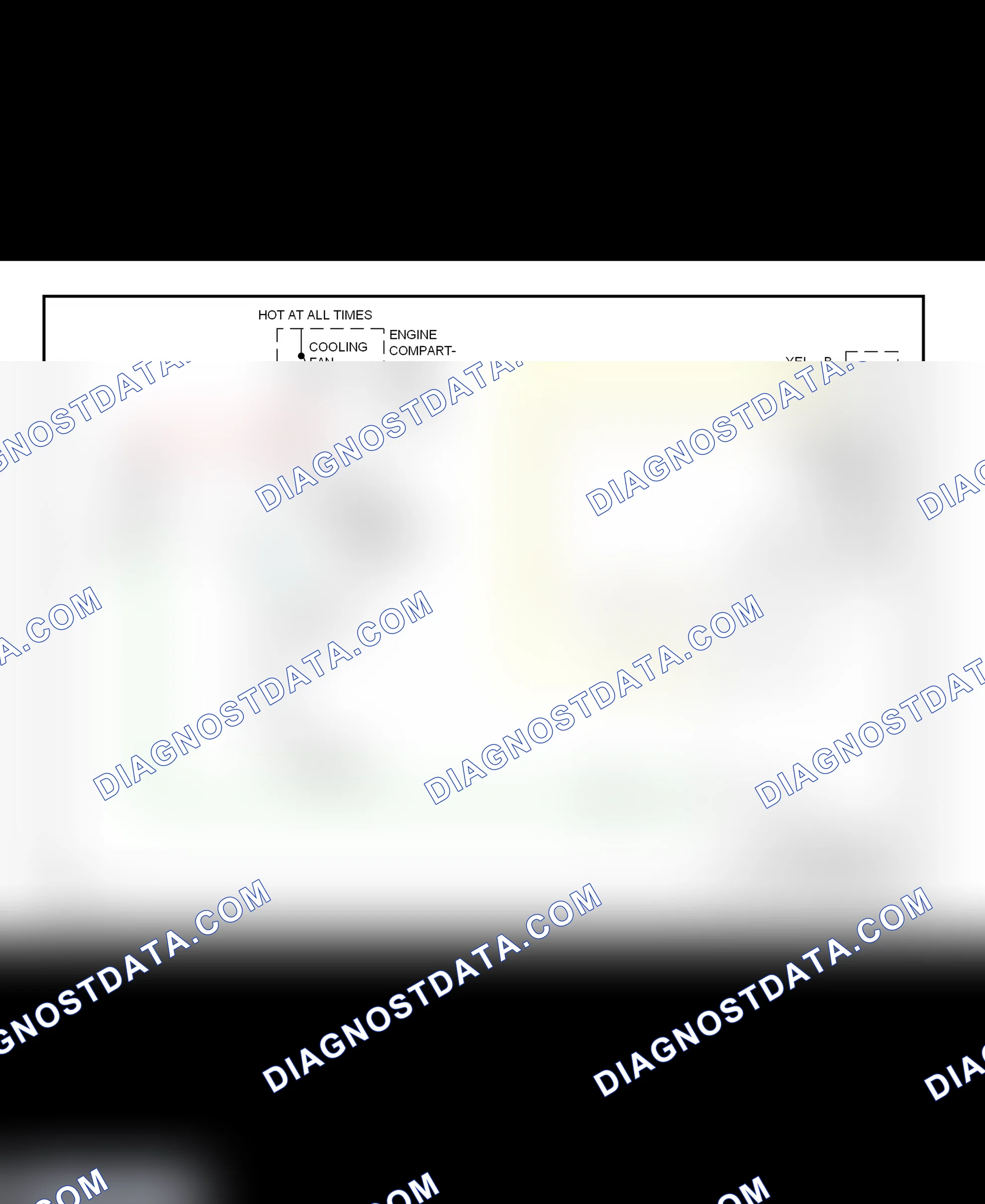 Scheme 10: Cooling Fan System Wiring Diagram (1998-99 Cavalier & Sunfire)