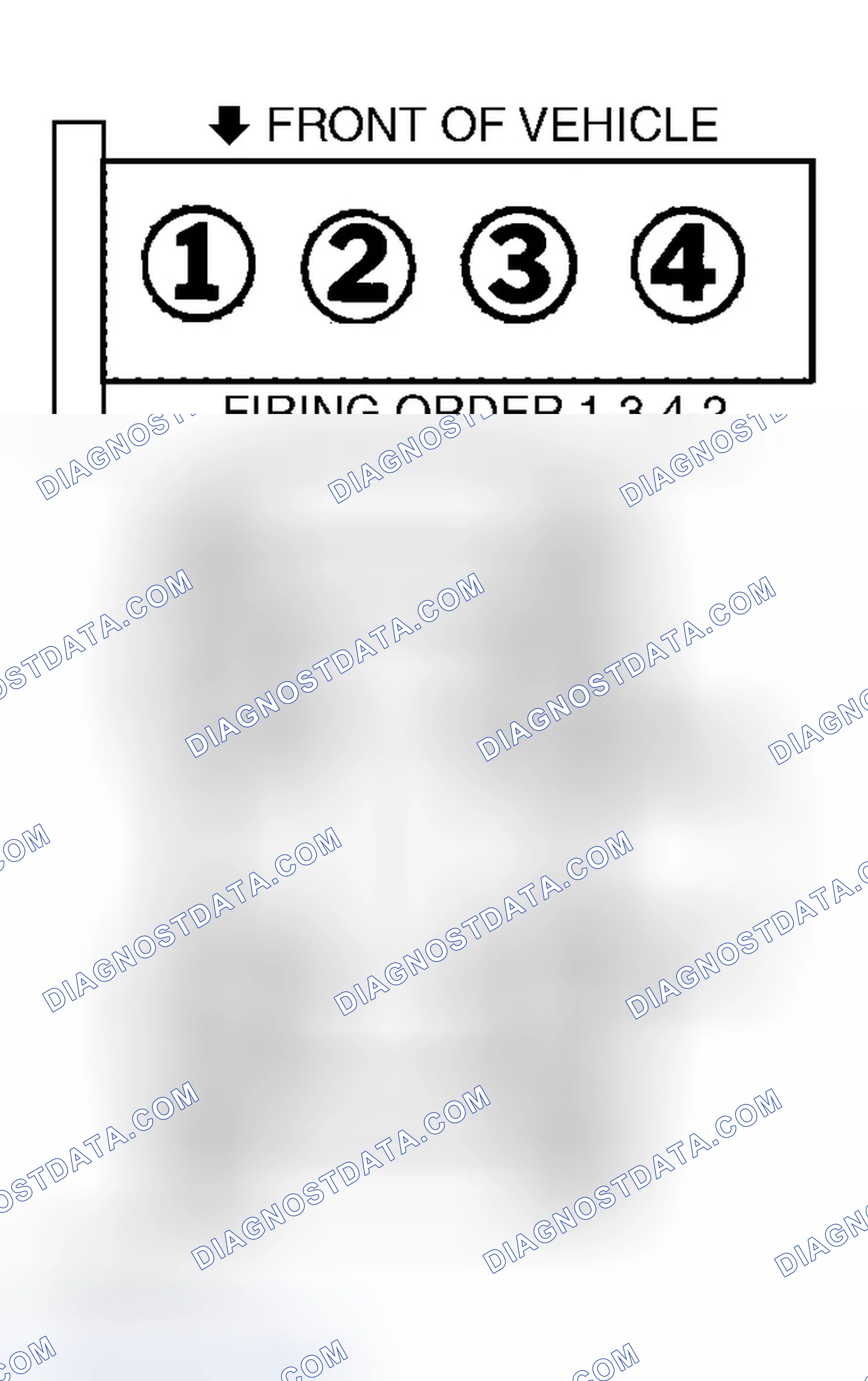 Scheme 6: Firing Order & Coil Pack (626 2.0L)