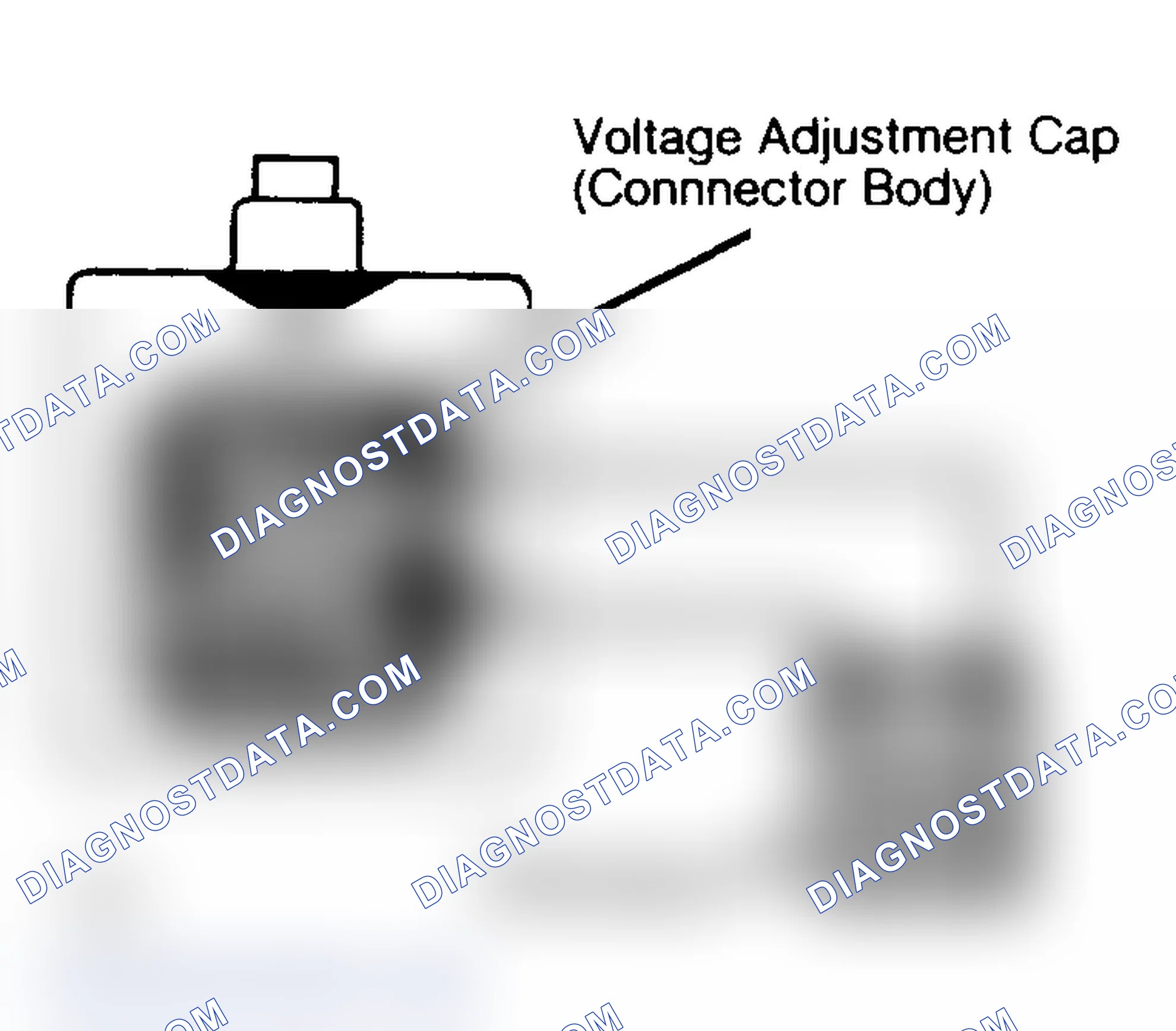 Scheme 13: Bench Testing Voltage Adjustment Cap For heavy-duty alternator only.