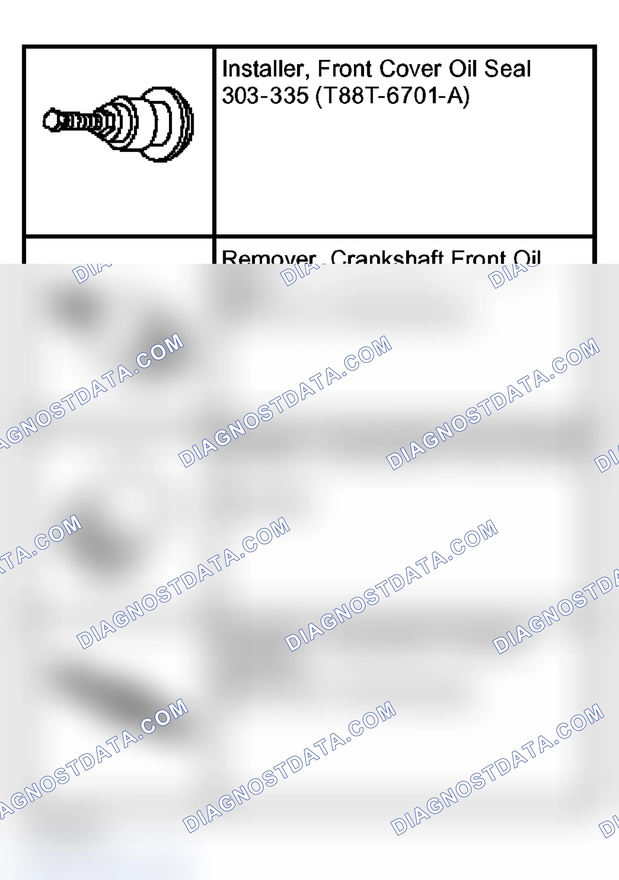 Scheme 260: Crankshaft Front Oil Seal