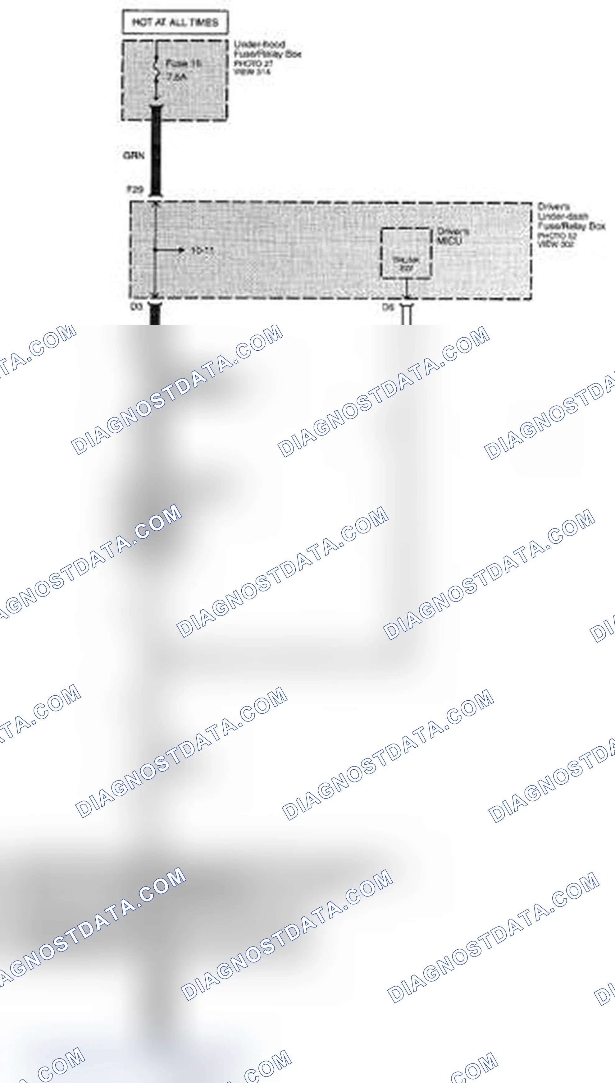 Scheme 244: Trunk Light Circuit Diagram (Page 114-2)