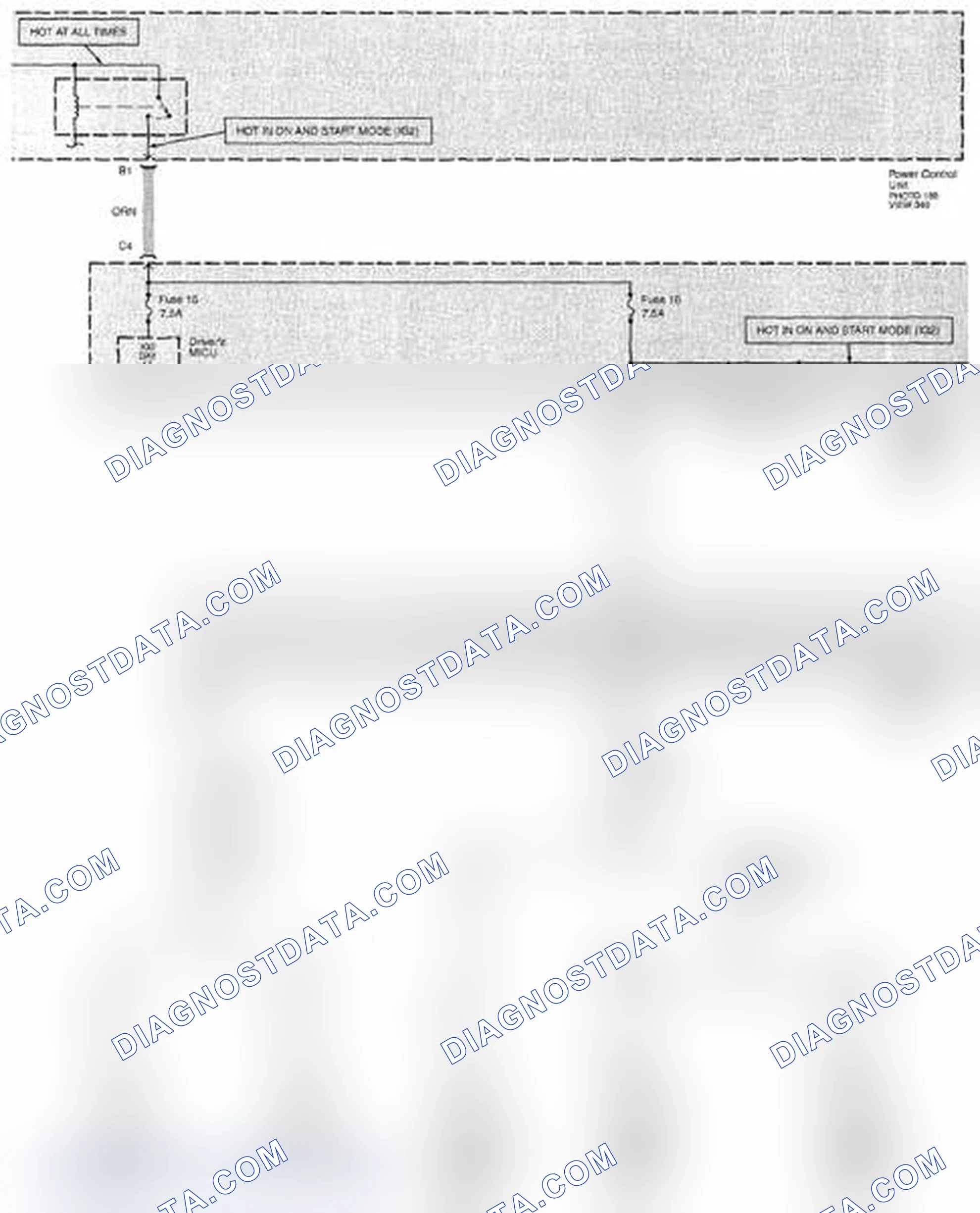 Scheme 118: Power Distribution Circuit Diagram - Keyless Access (Page 10-35)