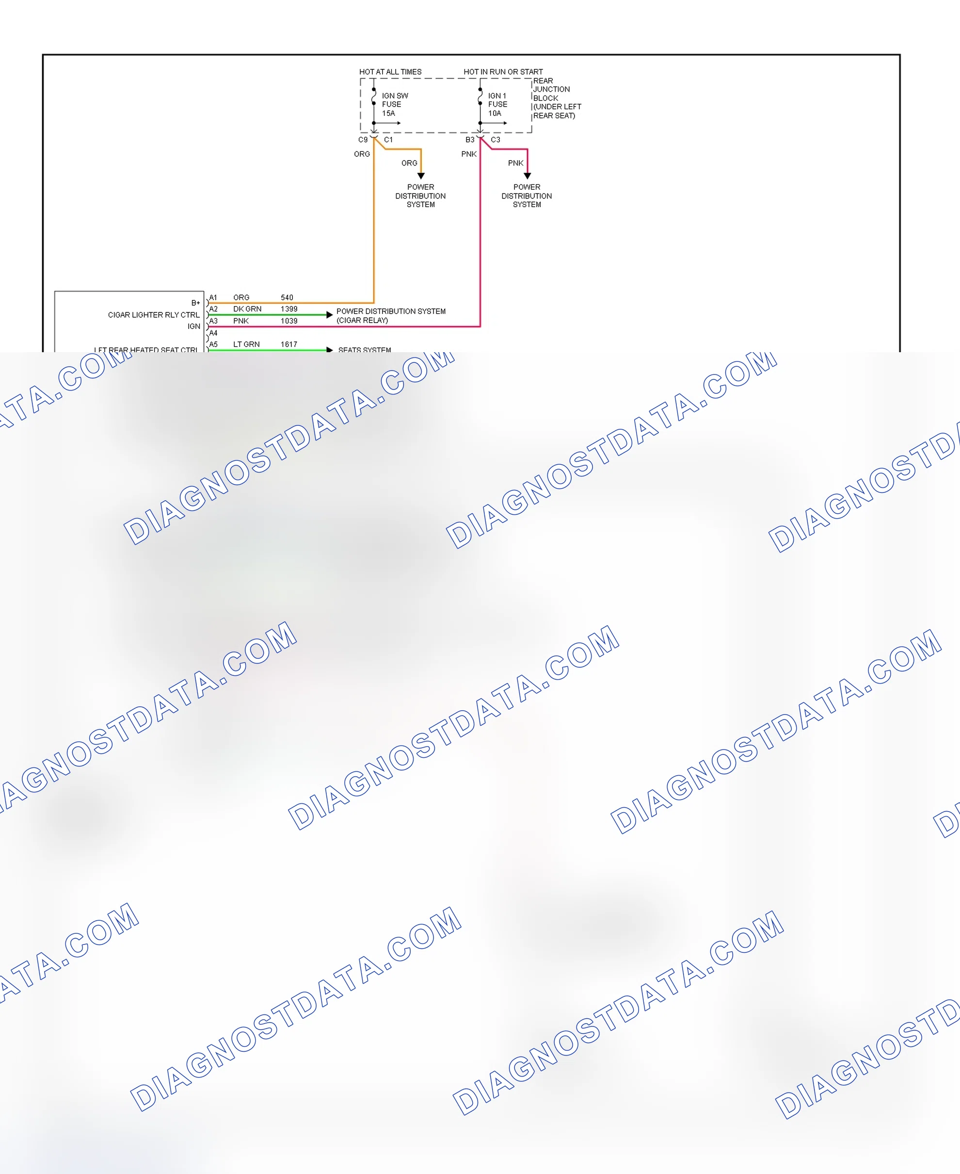Scheme 27: Rear Integration Module Wiring Diagram (Seville)