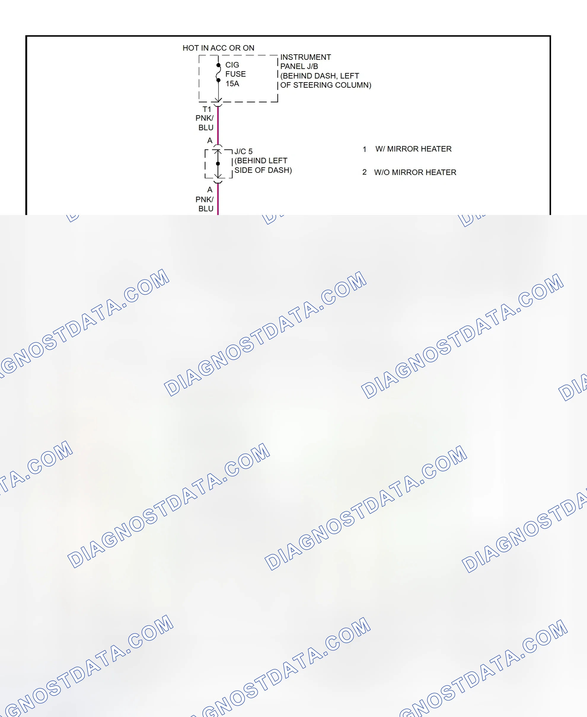 Scheme 28: Power Mirror System Wiring Diagram (Camry 2.2L CNG)