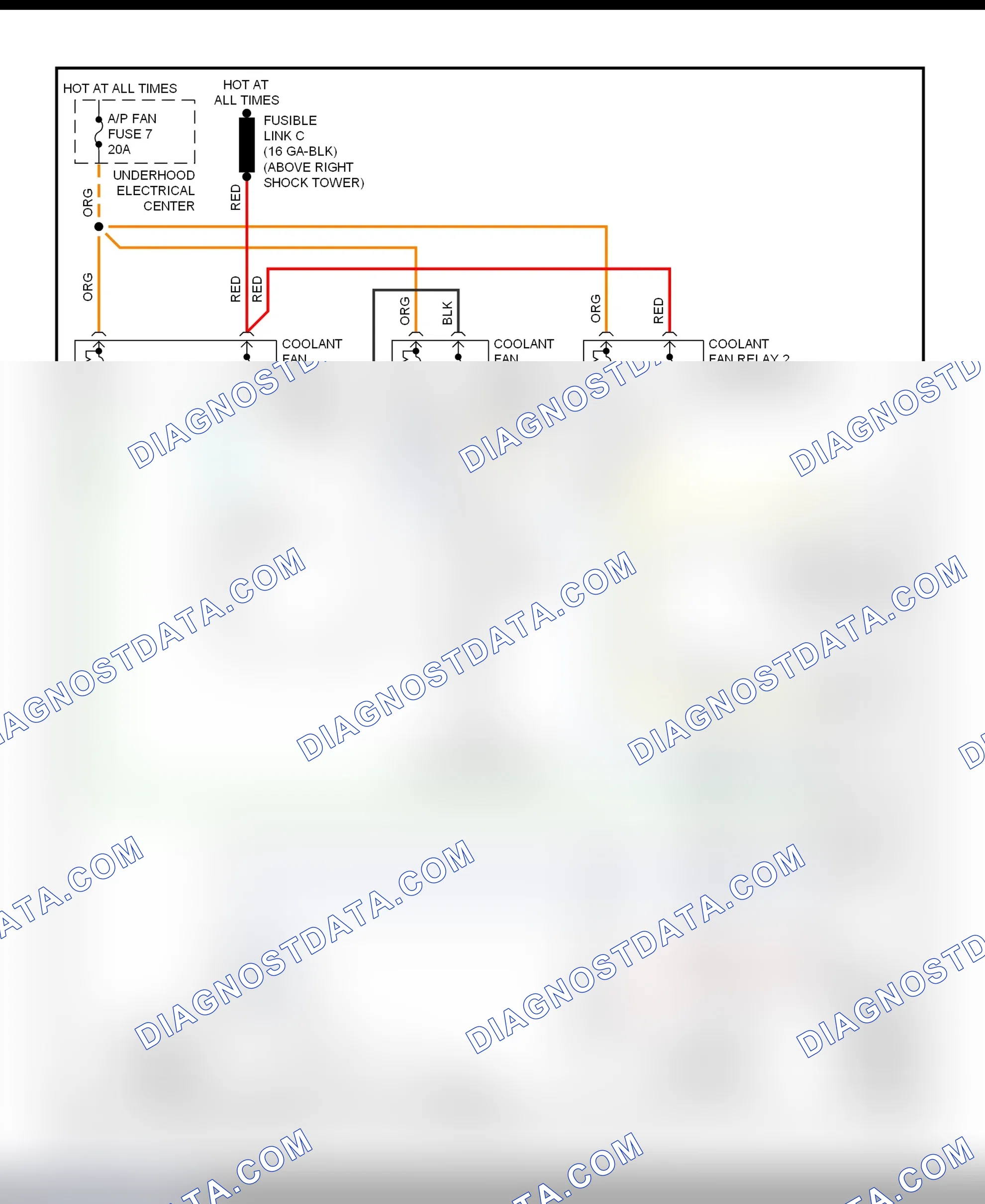 Scheme 266: Cooling Fan Circuit Wiring Diagram