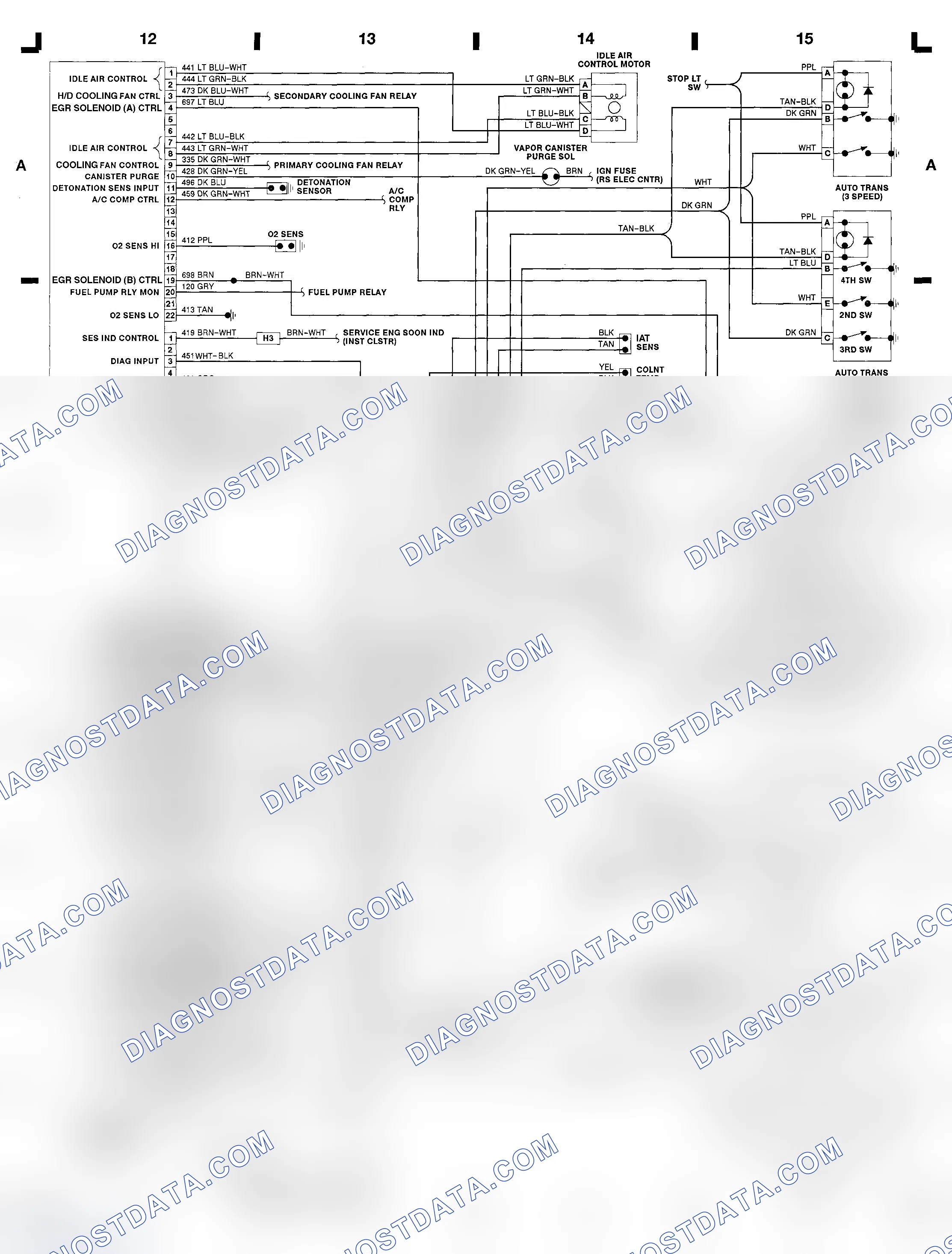 Scheme 17: 3.1L (VIN T) ECM Wiring Diagram (Lumina)
