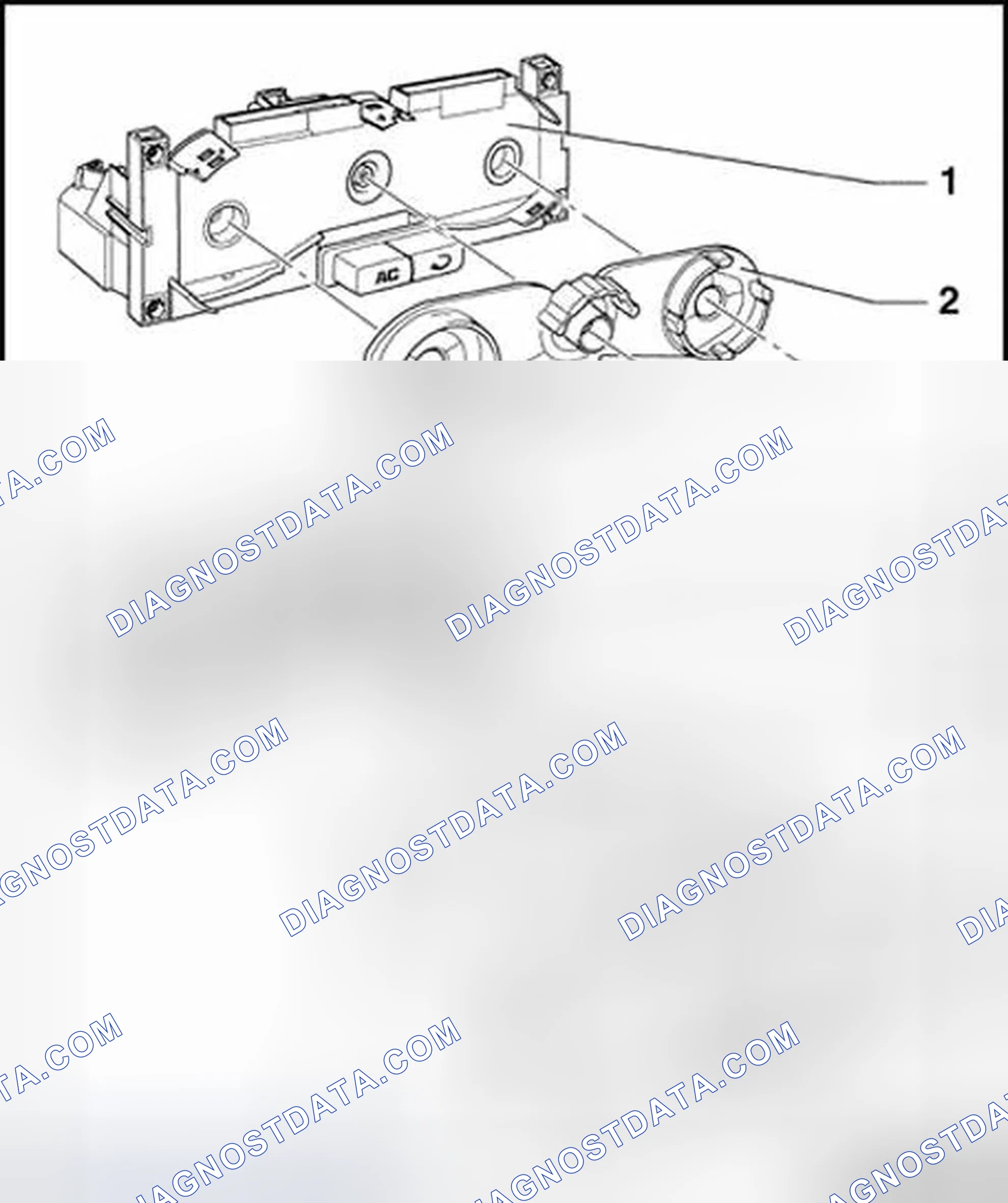 Scheme 39: Heating and A/C controls, assembly