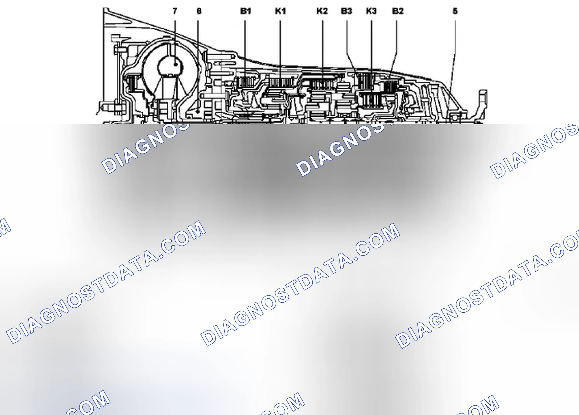 Fig. 2: Sectional View Of Automatic Transmission