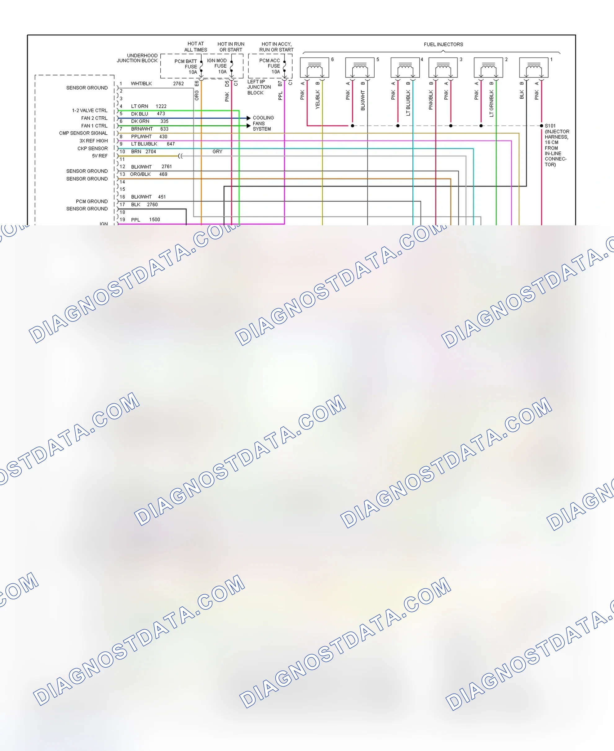 Scheme 68: PCM Wiring Diagram (Cutlass & Malibu - 3.1L - 1 Of 3)