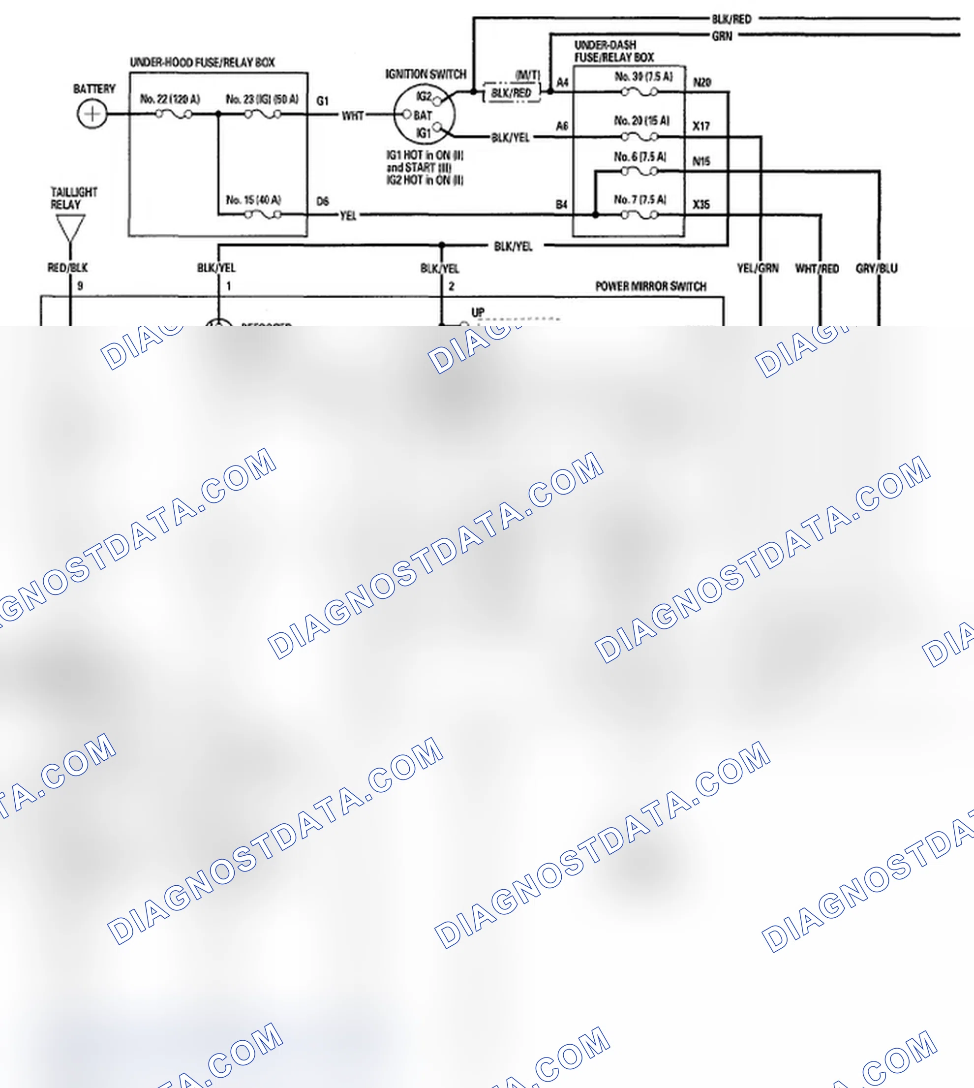 Scheme 7: Circuit Diagram - Power Mirror