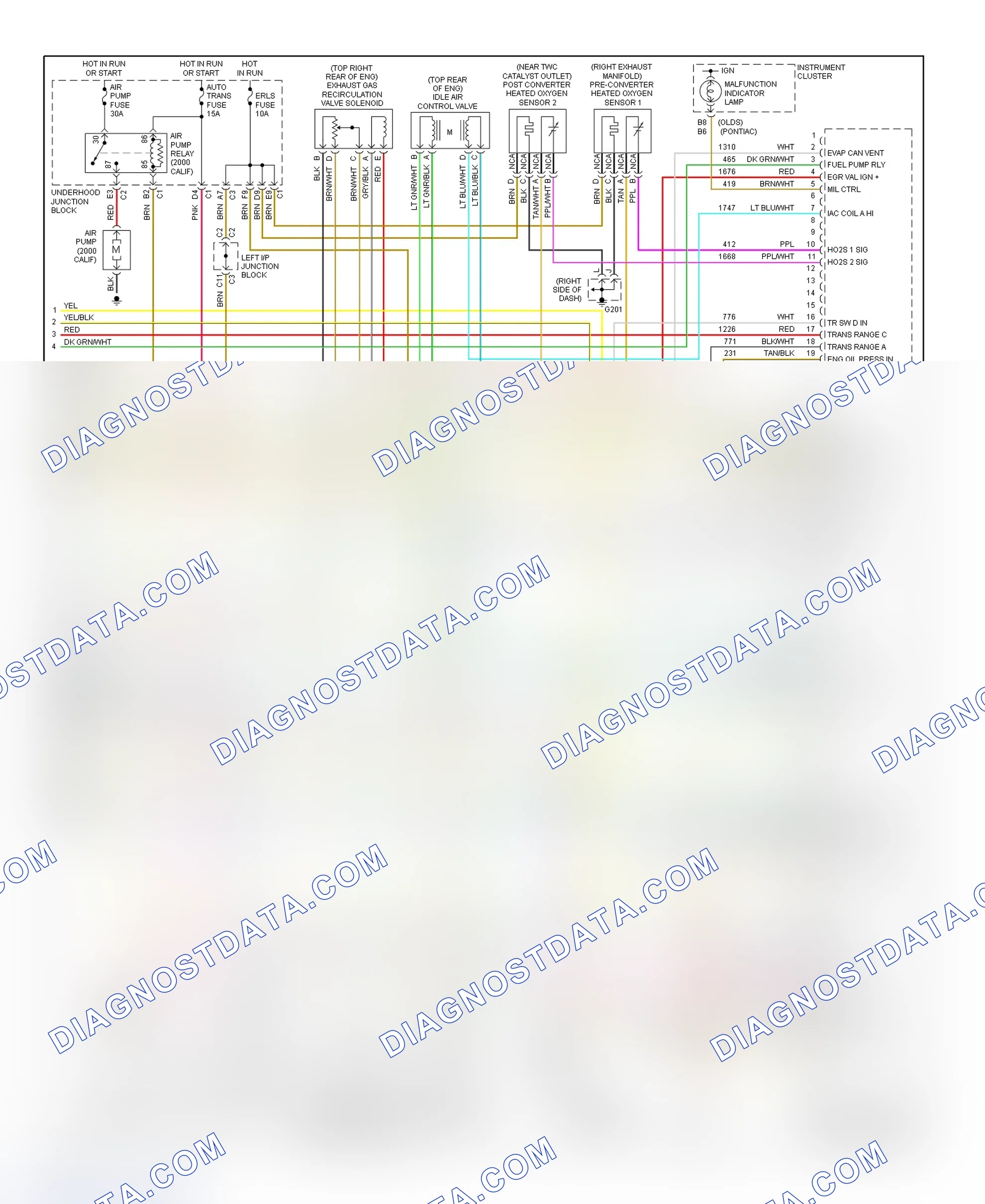 Scheme 6: PCM Wiring Diagram (Alero & Grand Am - 3.4L - 3 Of 3)