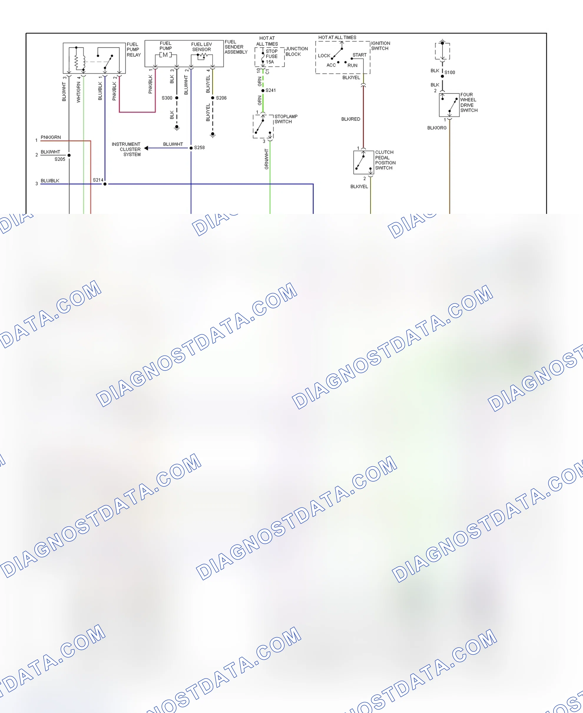 Scheme 180: PCM Wiring Diagram (Tracker - 1.6L - 2 Of 3)