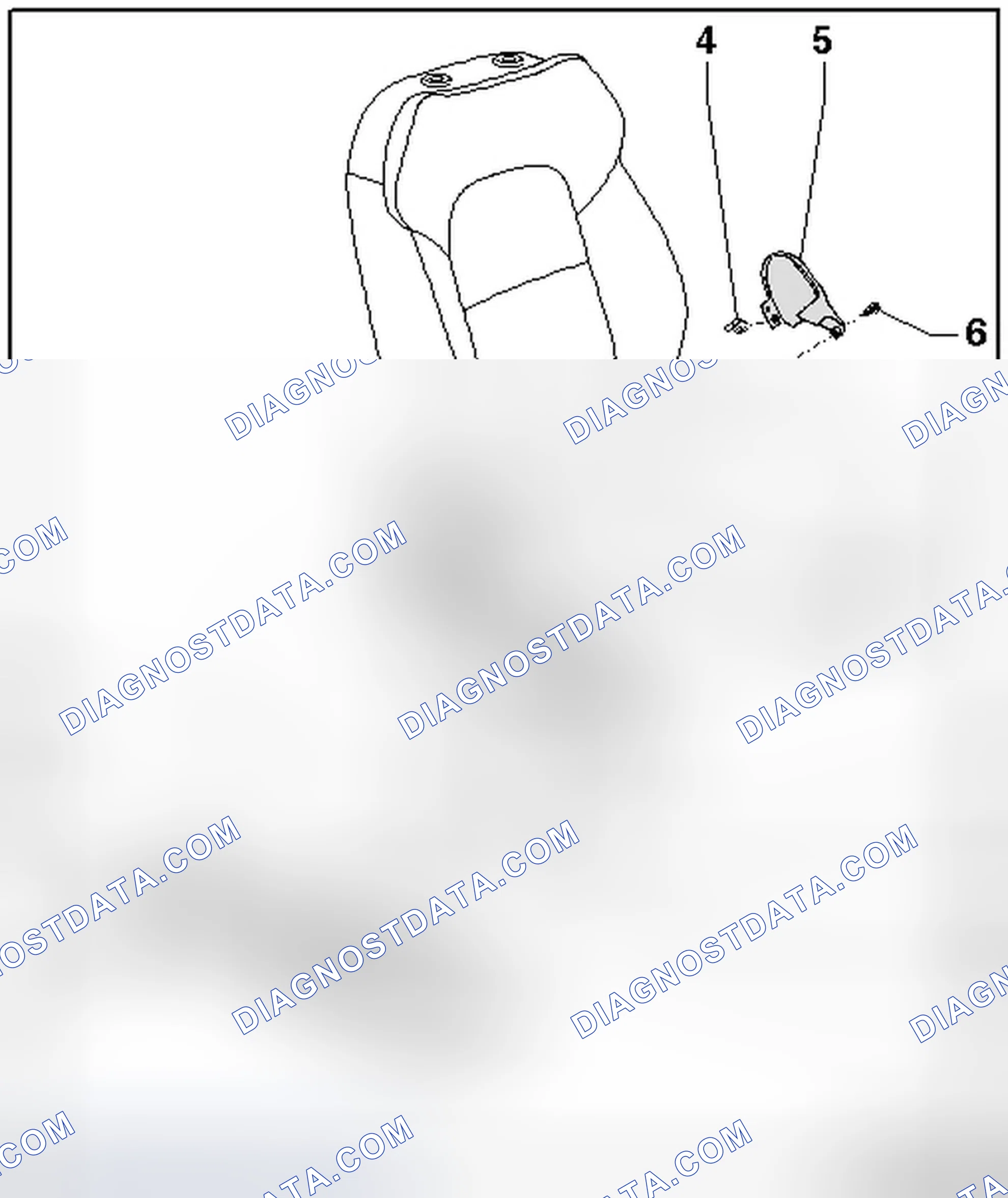 Scheme 36: SEAT ADJUSTMENT TRIM COMPONENT OVERVIEW