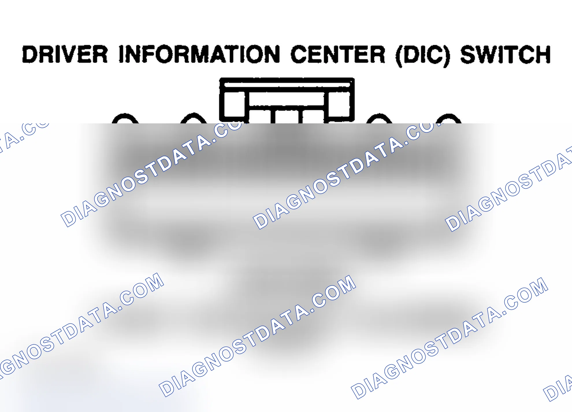 Scheme 118: DRIVER INFORMATION CENTER (DIC) SWITCH