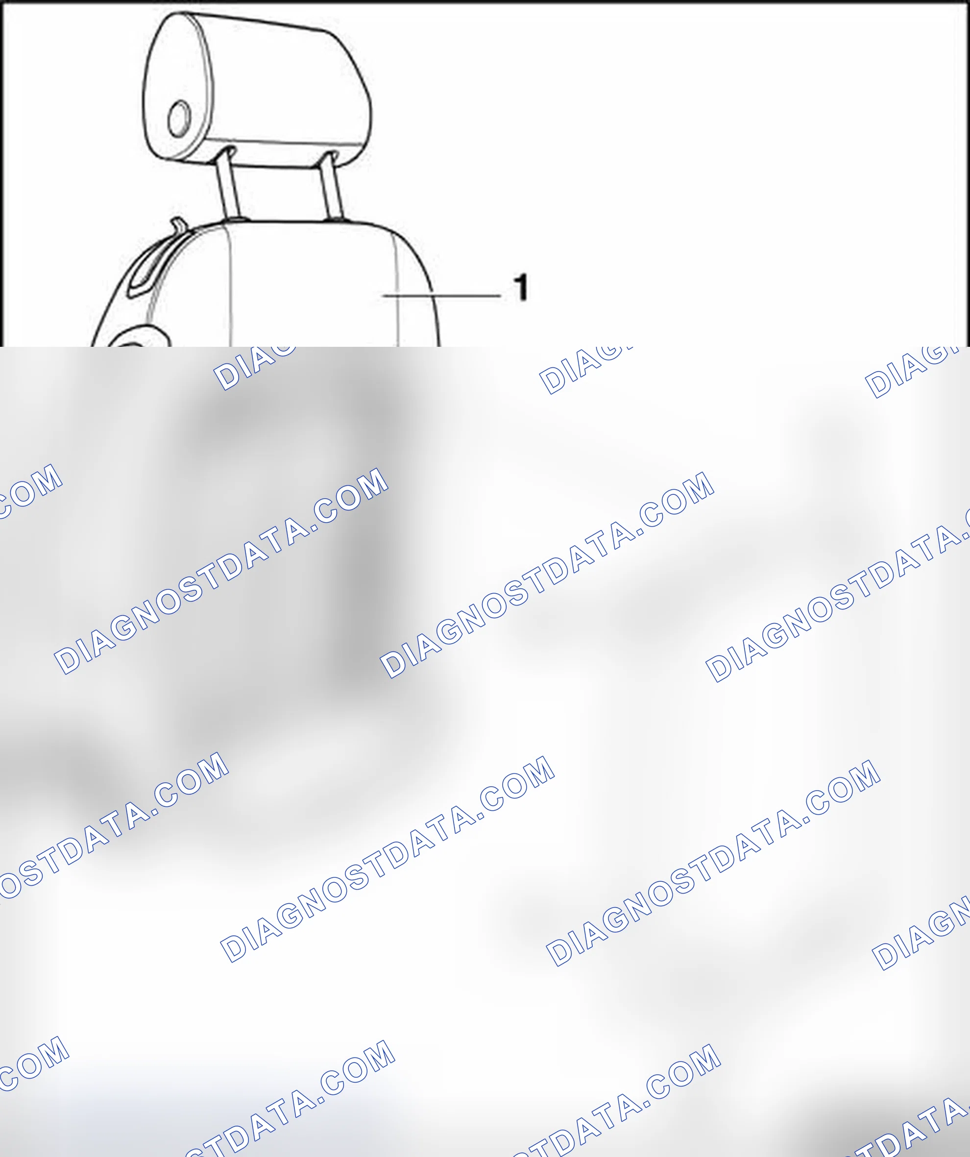 Scheme 240: Backrest cover panel, removing and installing