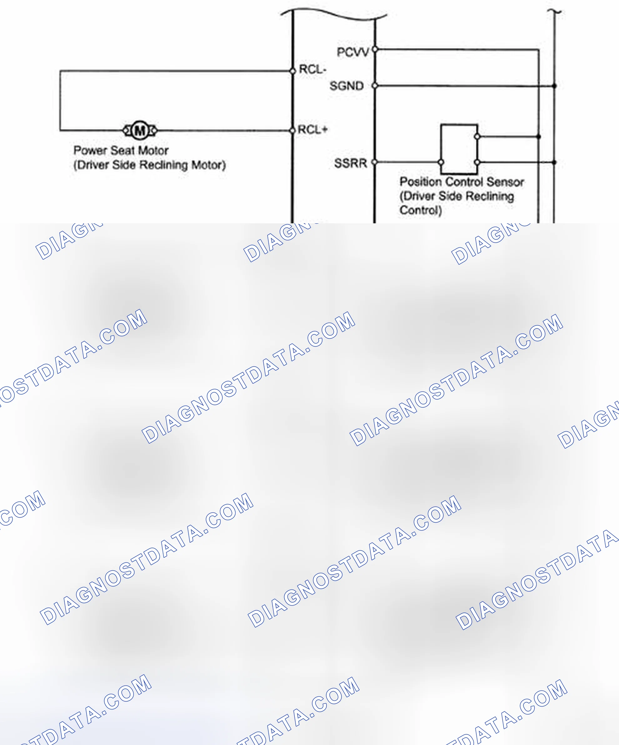Fig. 32: Front Power Seat With Front Power Seat Switch - Wiring Diagram For Driver Side (2 Of 2)